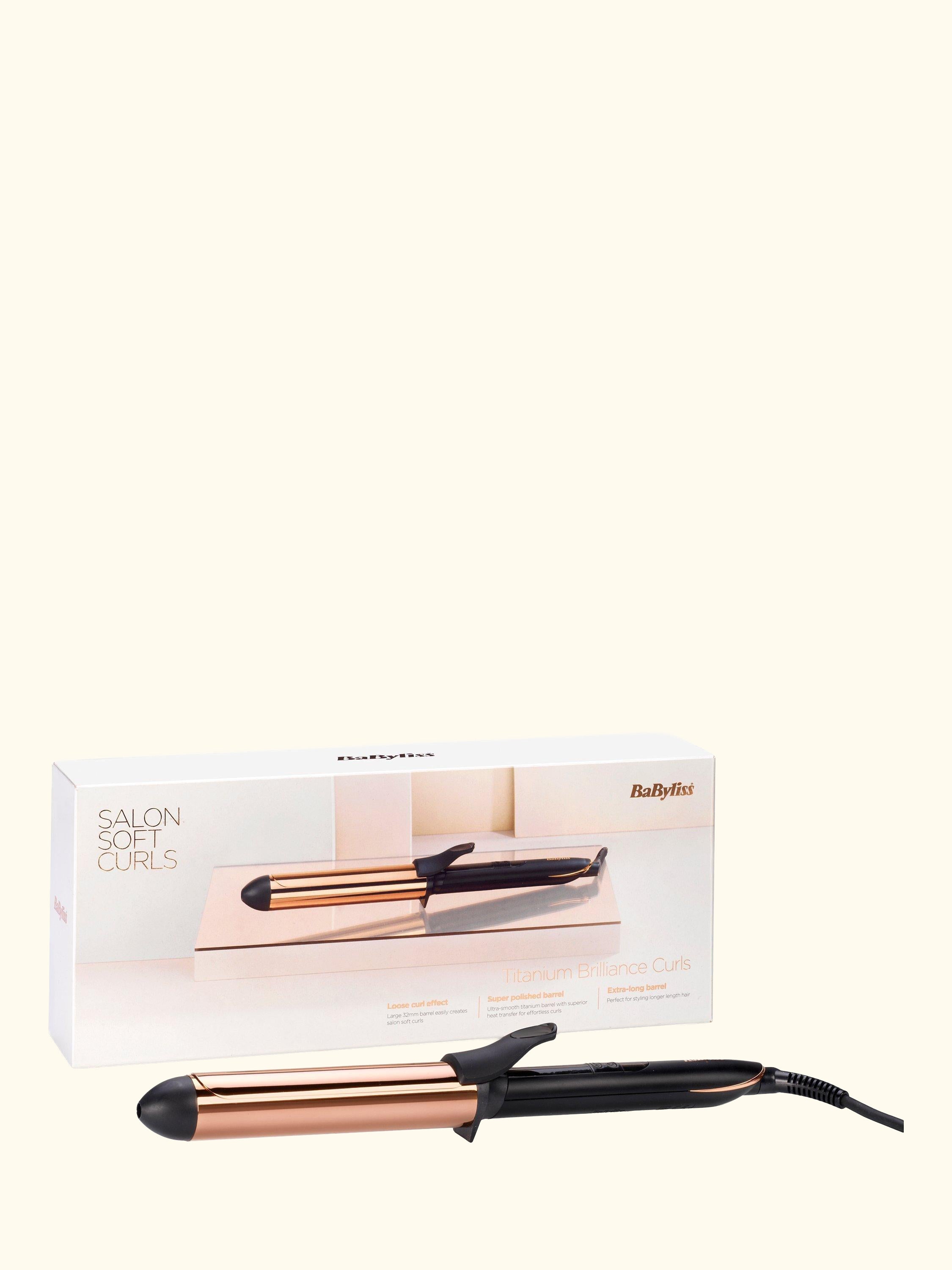 Titanium Brilliance Curls Hair Curler, Black