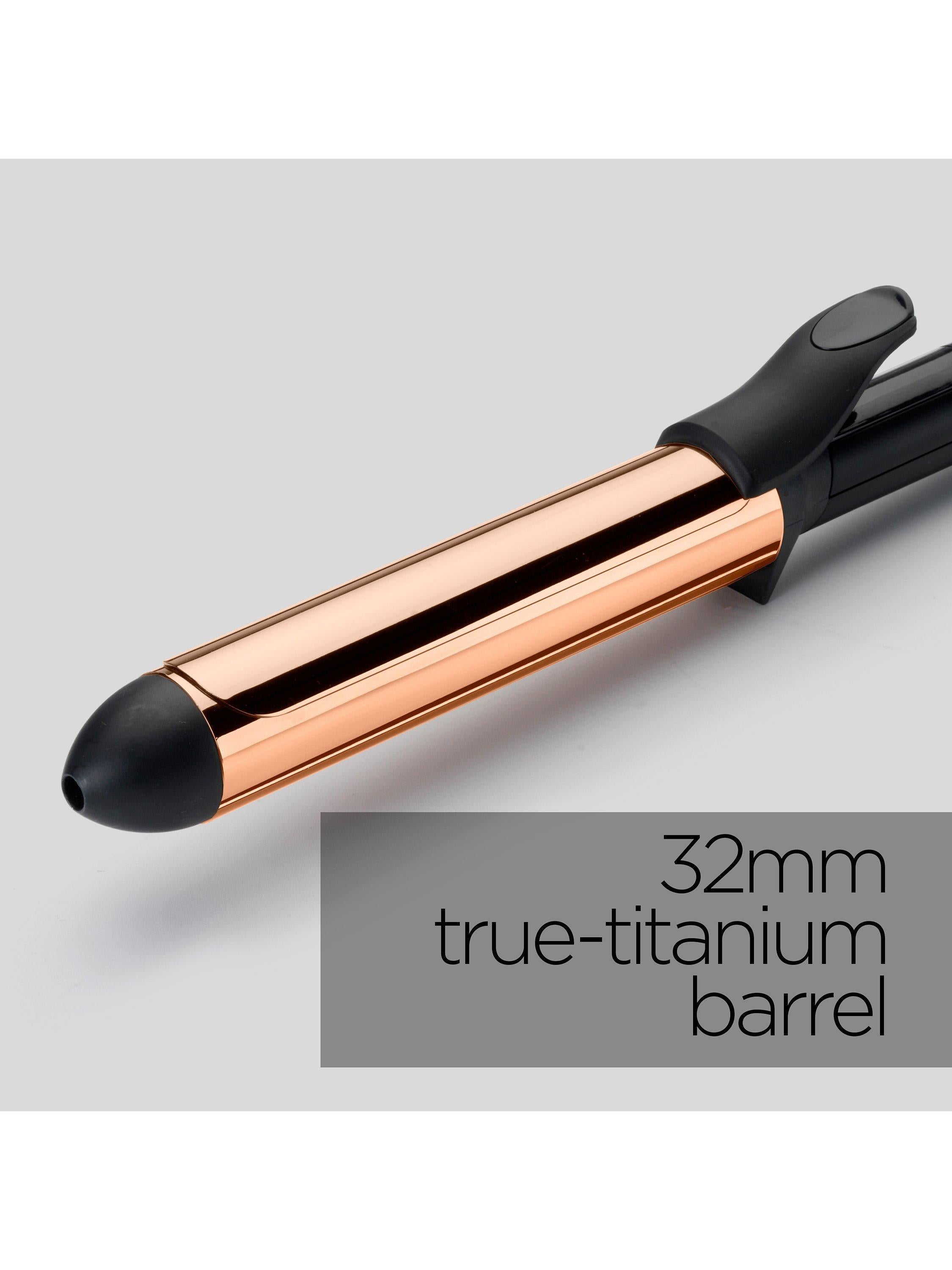 Titanium Brilliance Curls Hair Curler, Black