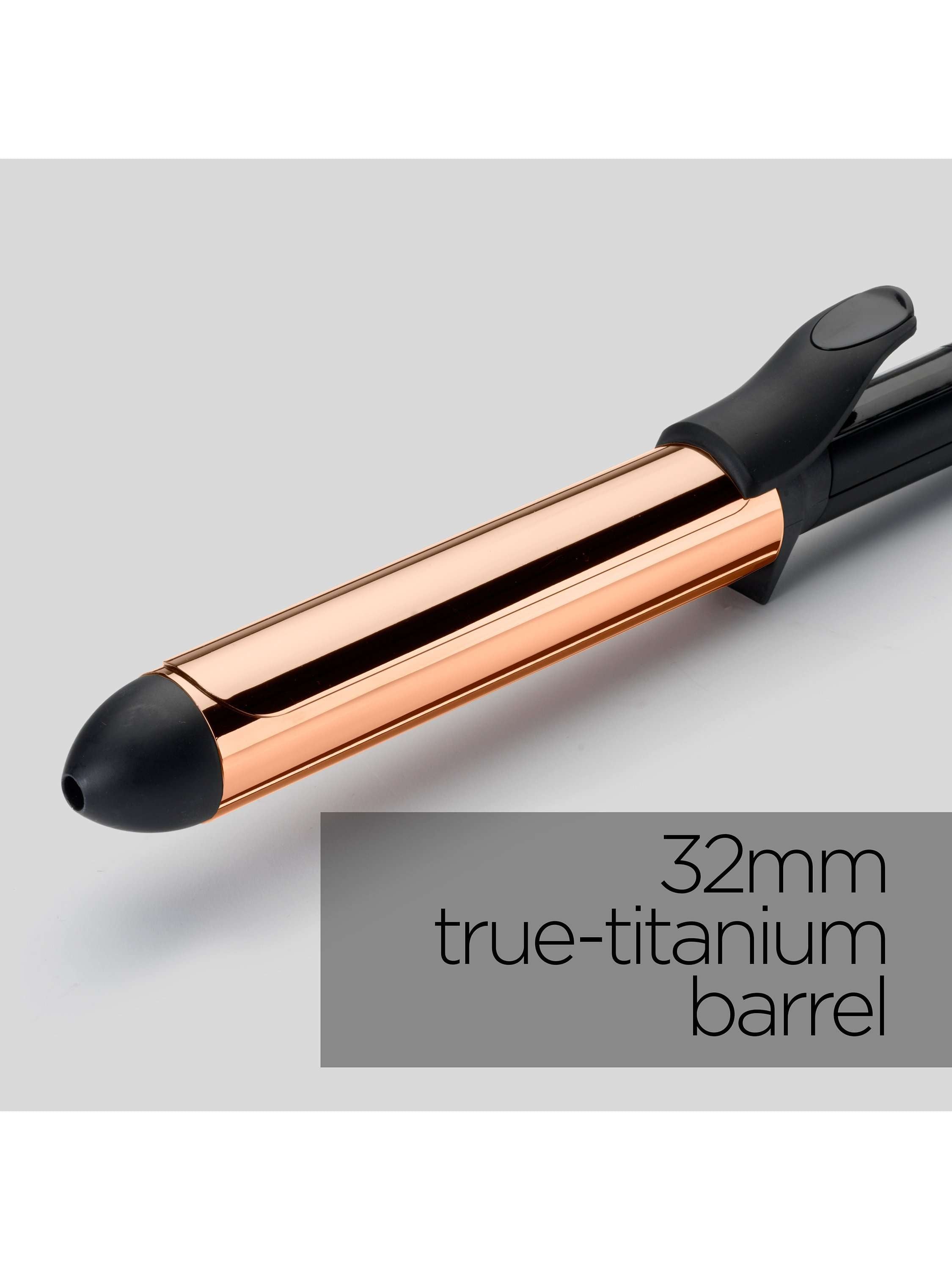 Titanium Brilliance Curls Hair Curler, Black