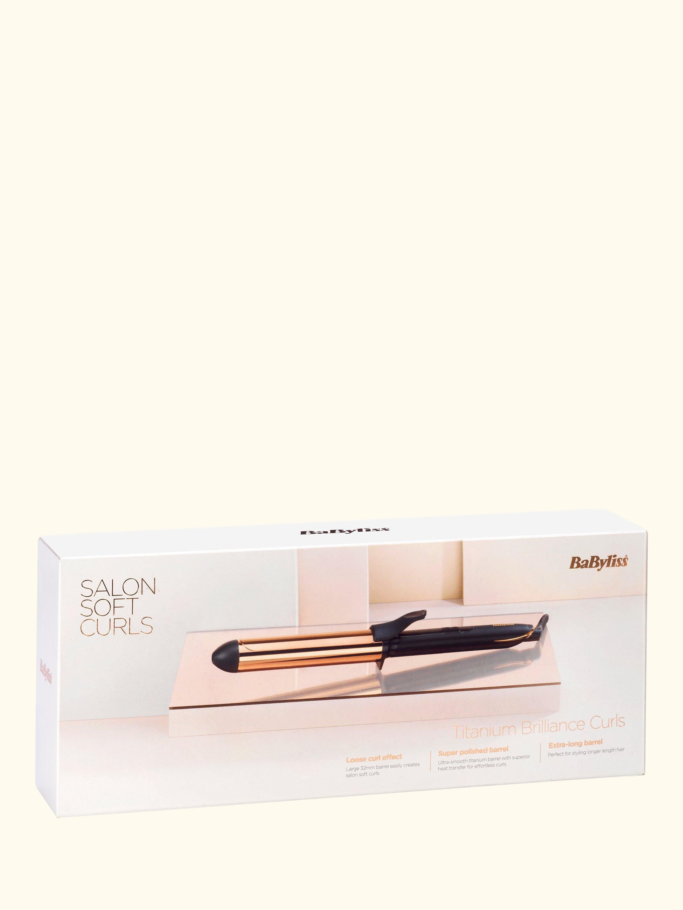 Titanium Brilliance Curls Hair Curler, Black