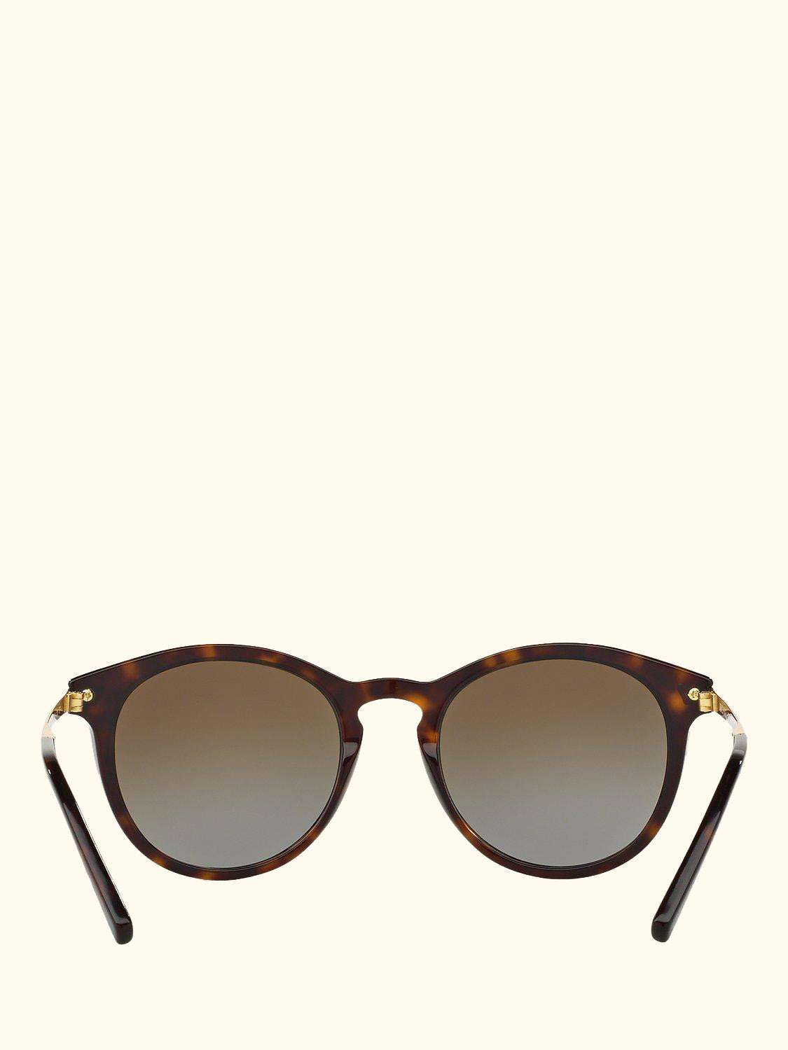 MK2023 Women's Polarised Round Sunglasses, Tortoise/Brown Gradient