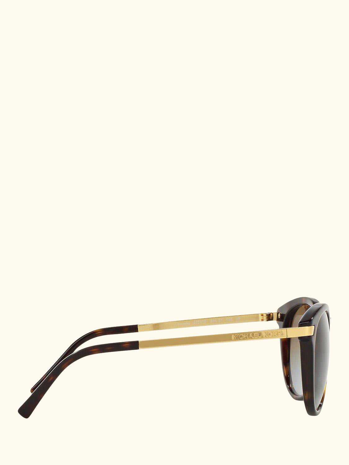 MK2023 Women's Polarised Round Sunglasses, Tortoise/Brown Gradient