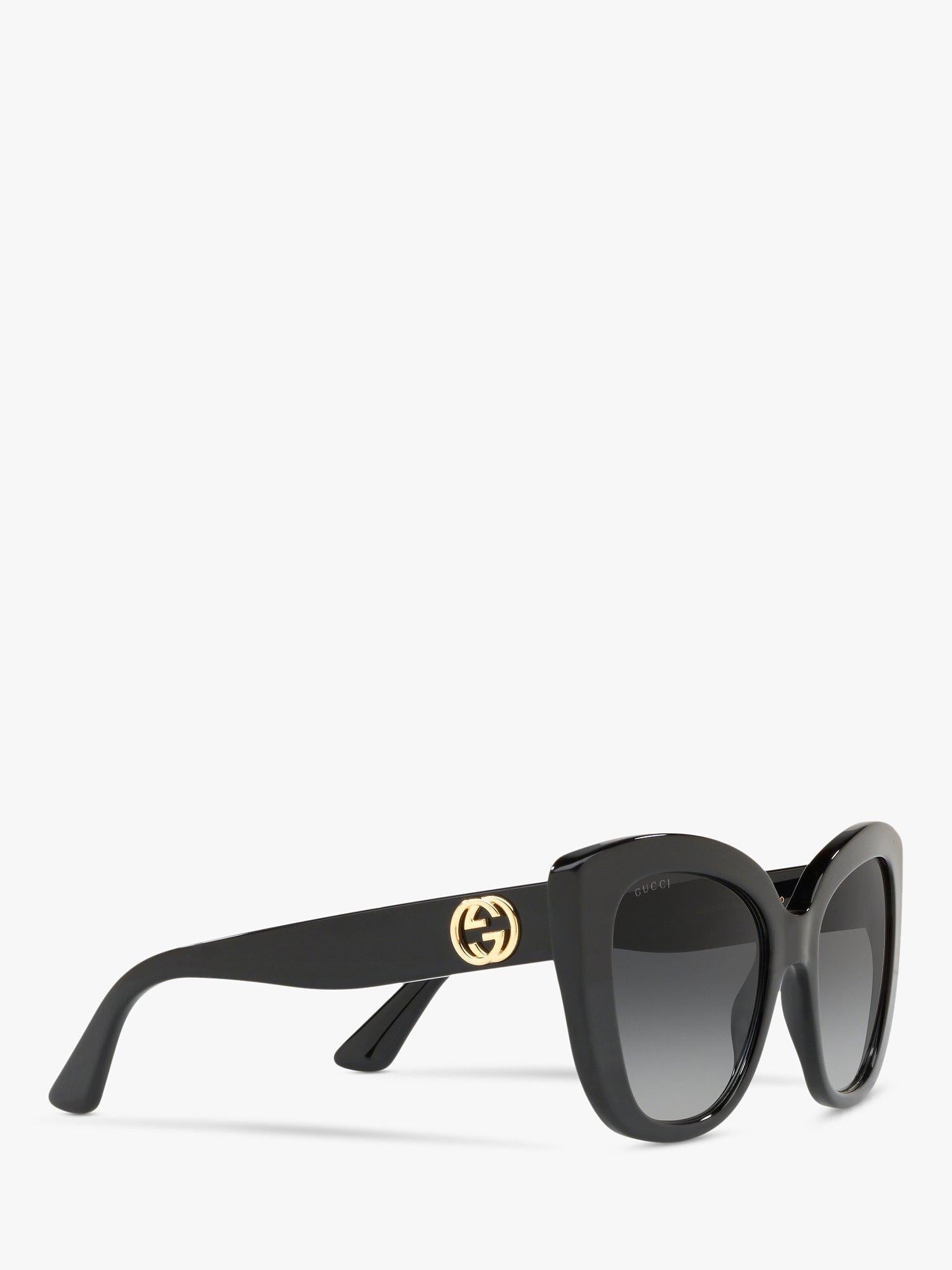 GC001150 Women's Cat's Eye Sunglasses, Black/Grey Gradient
