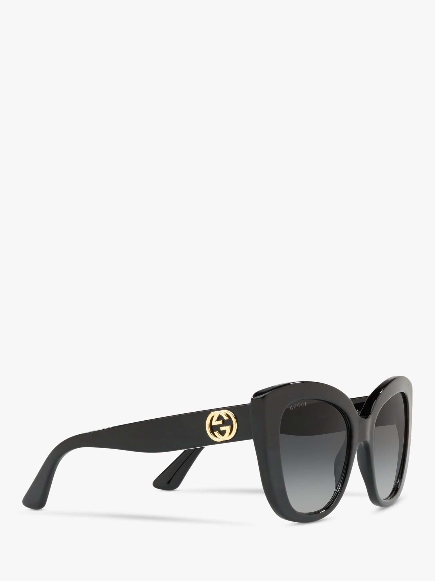 GC001150 Women's Cat's Eye Sunglasses, Black/Grey Gradient