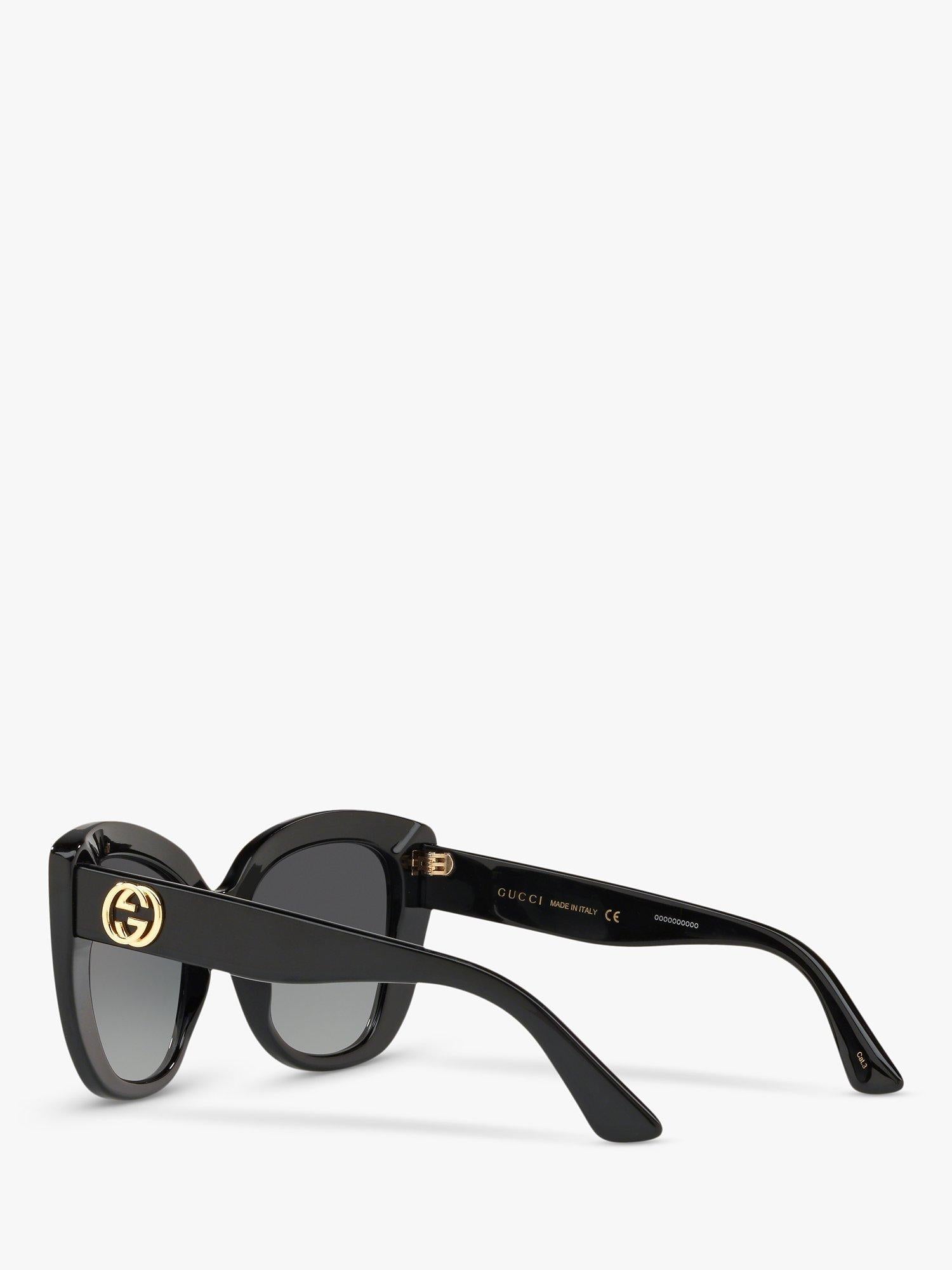 GC001150 Women's Cat's Eye Sunglasses, Black/Grey Gradient