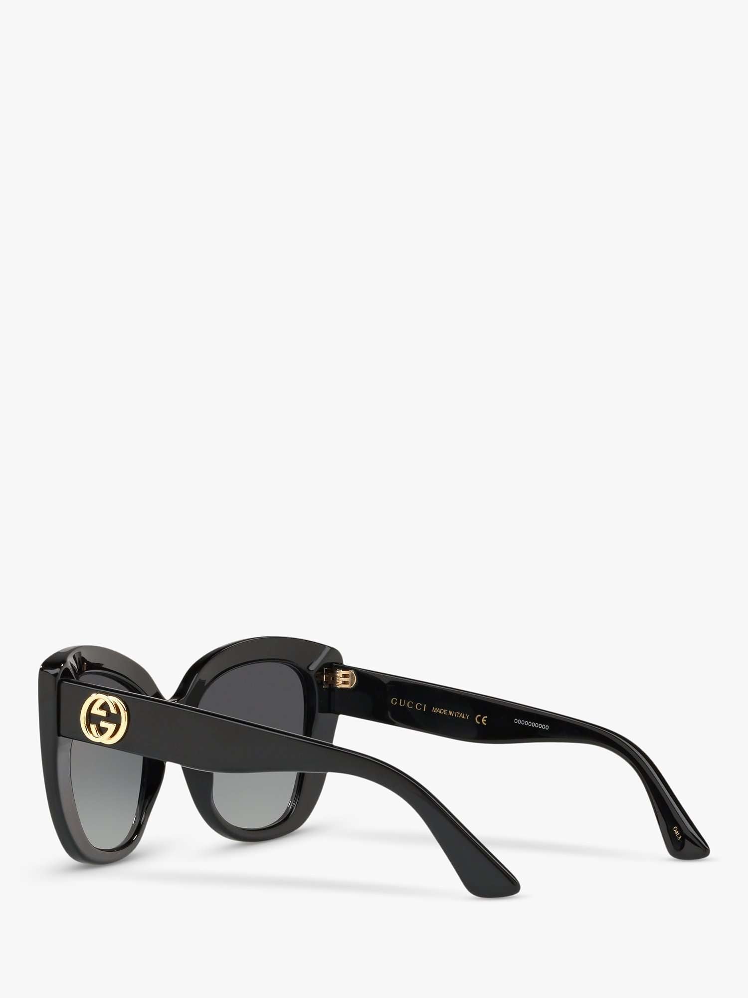 GC001150 Women's Cat's Eye Sunglasses, Black/Grey Gradient