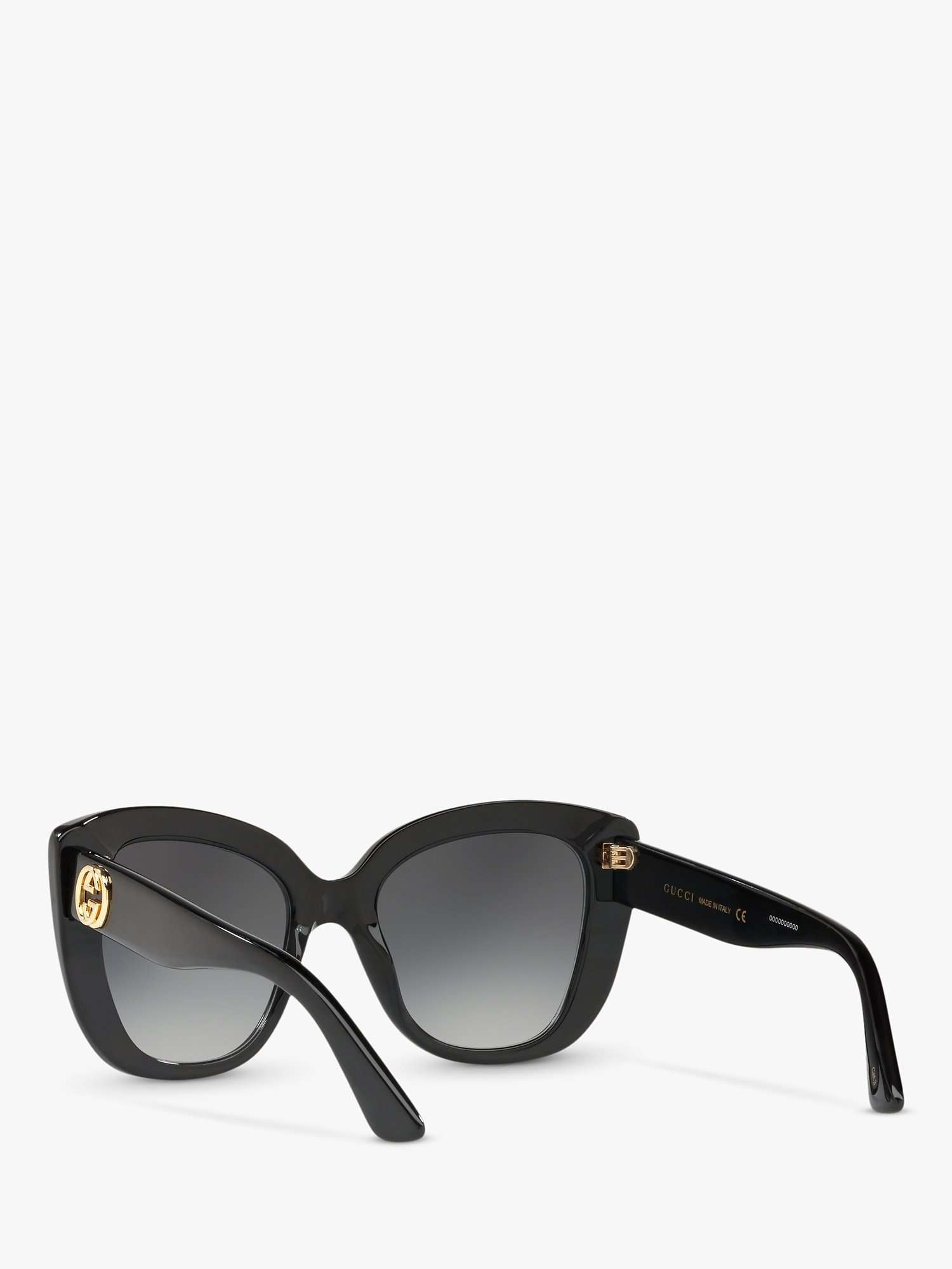 GC001150 Women's Cat's Eye Sunglasses, Black/Grey Gradient