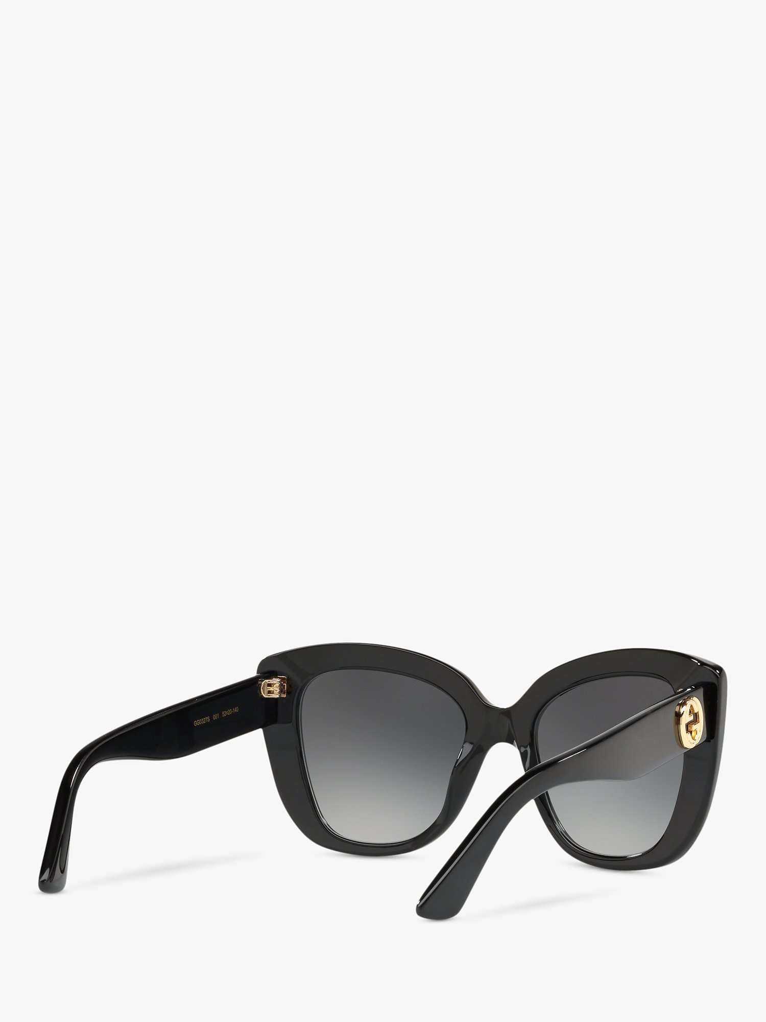 GC001150 Women's Cat's Eye Sunglasses, Black/Grey Gradient