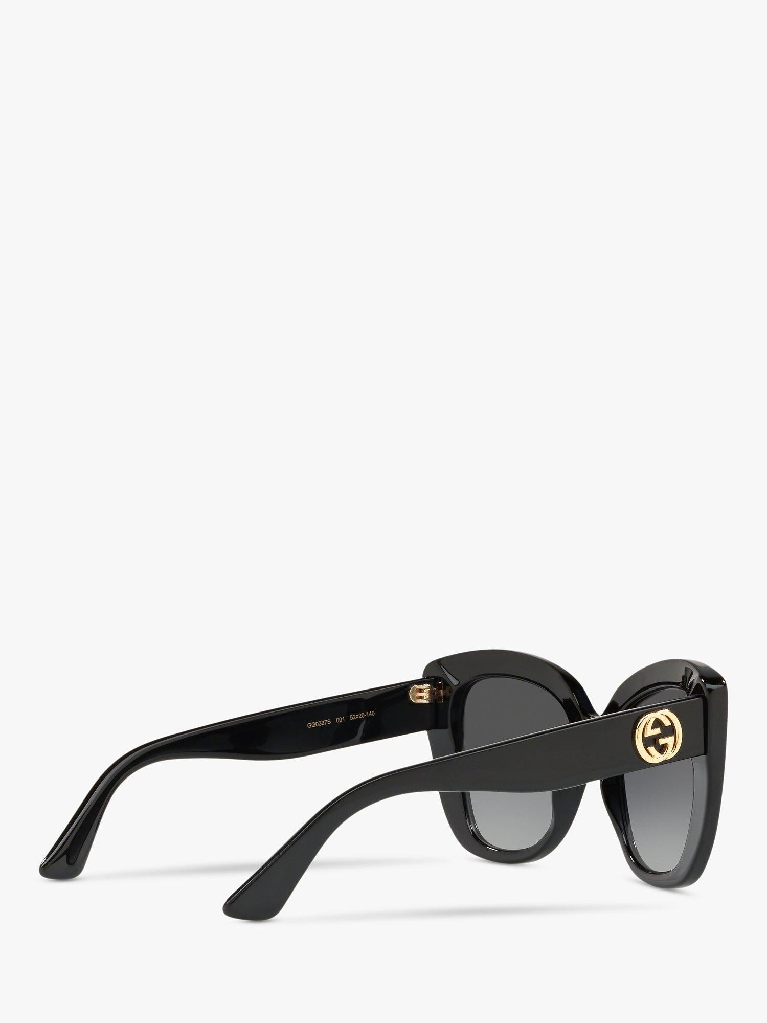 GC001150 Women's Cat's Eye Sunglasses, Black/Grey Gradient