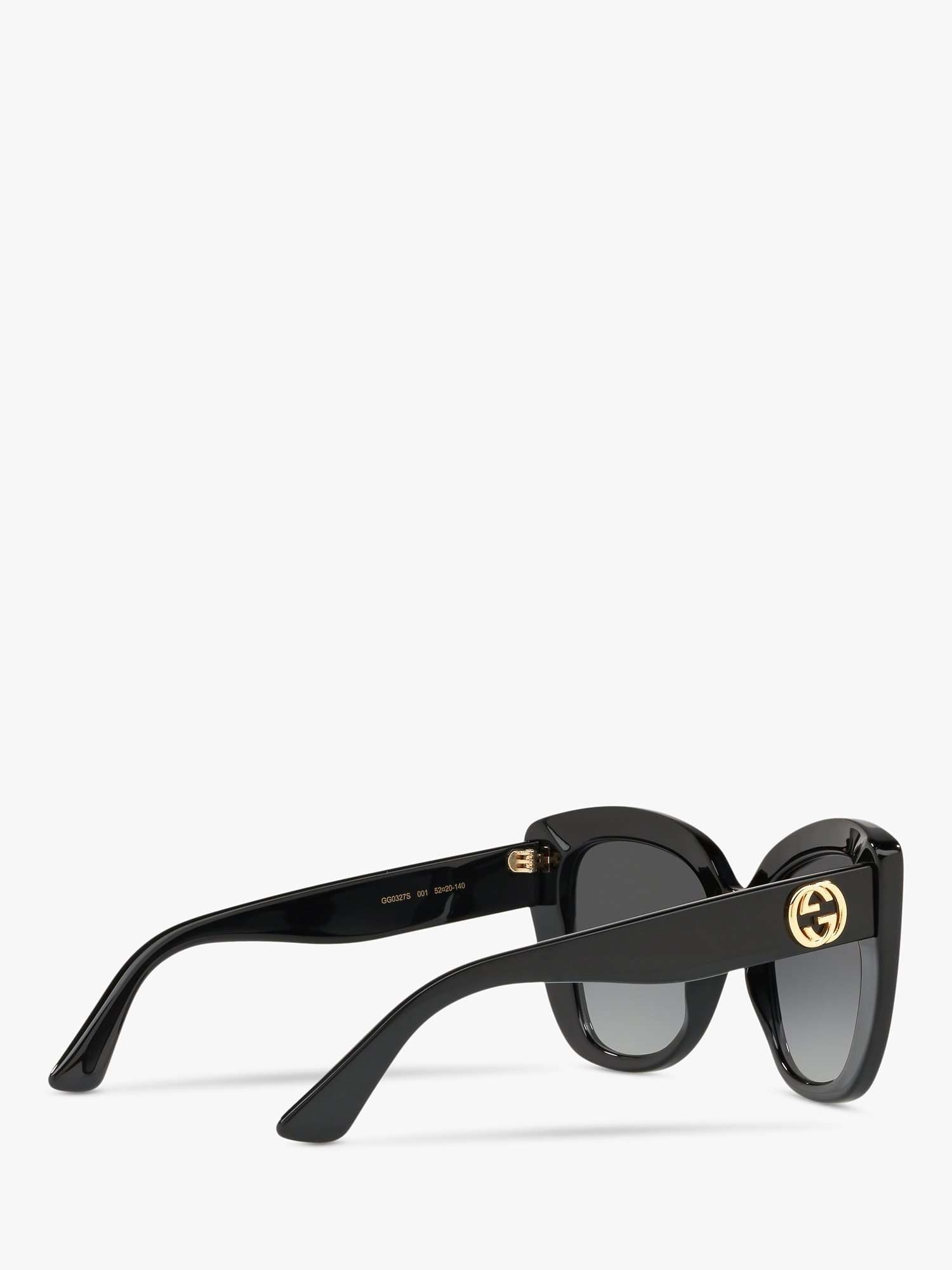 GC001150 Women's Cat's Eye Sunglasses, Black/Grey Gradient