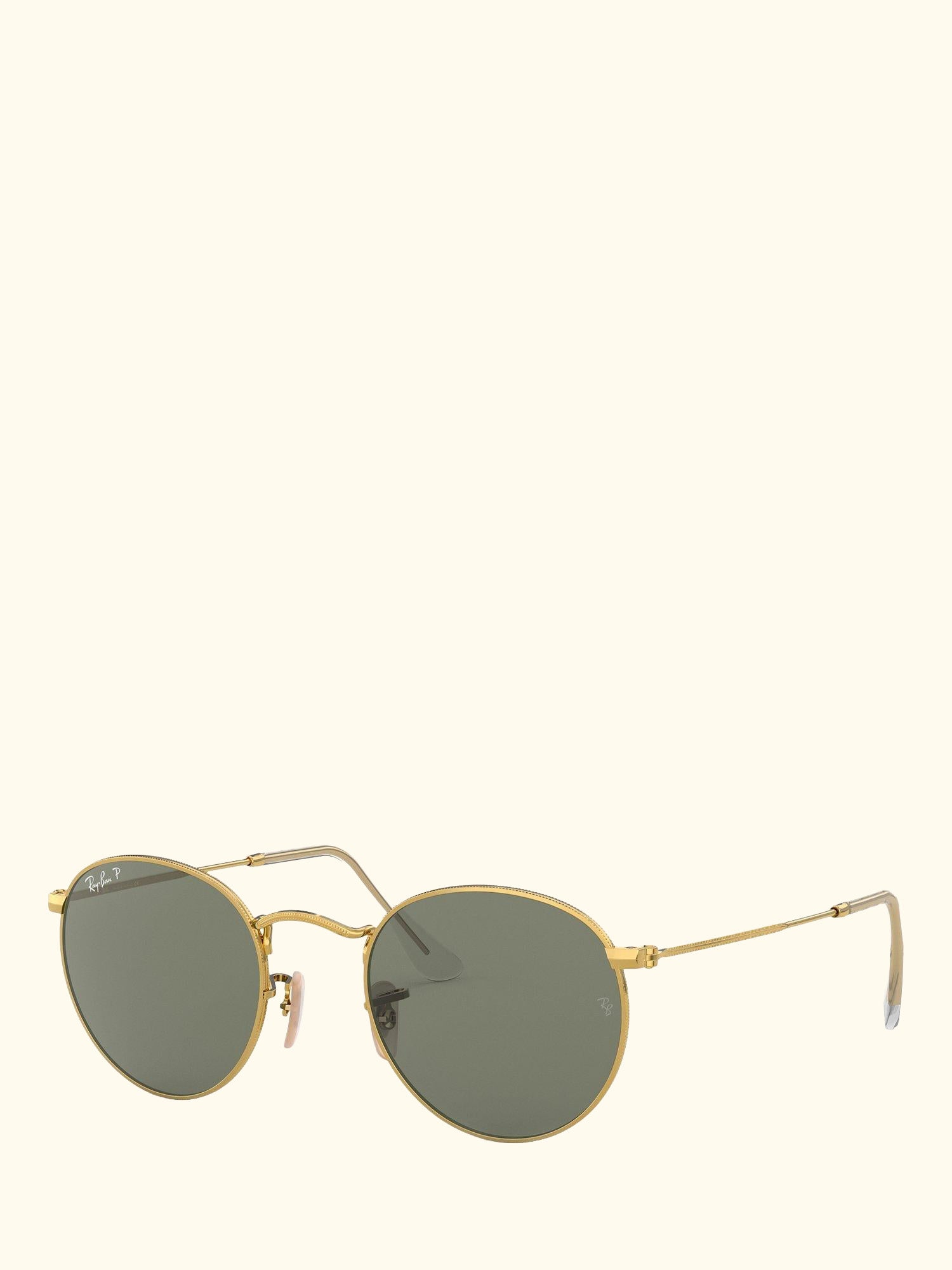 RB3447 Men's Polarised Round Metal Sunglasses