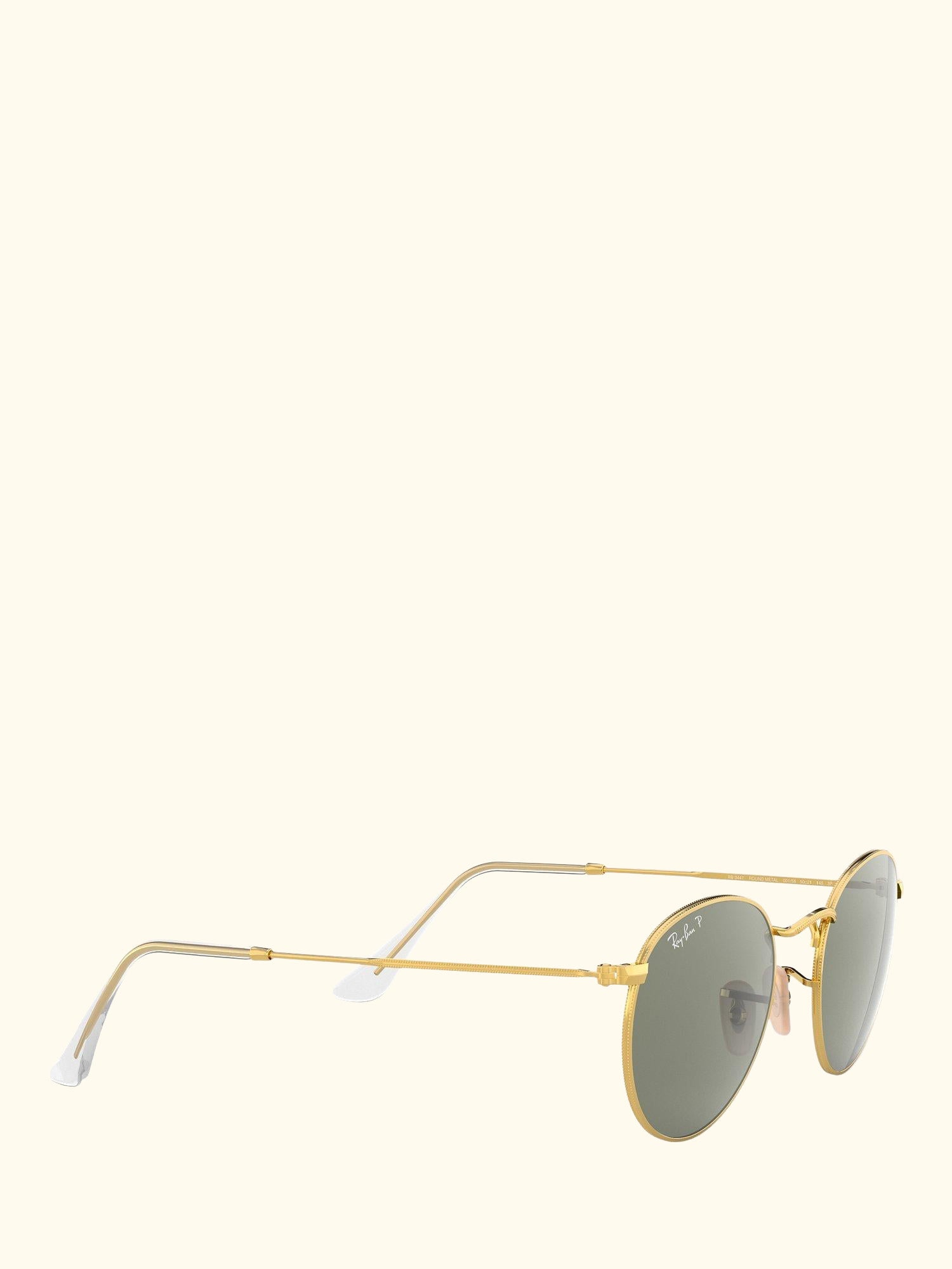 RB3447 Men's Polarised Round Metal Sunglasses