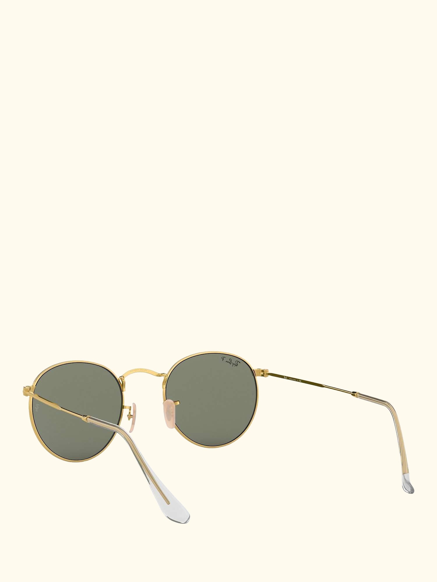 RB3447 Men's Polarised Round Metal Sunglasses