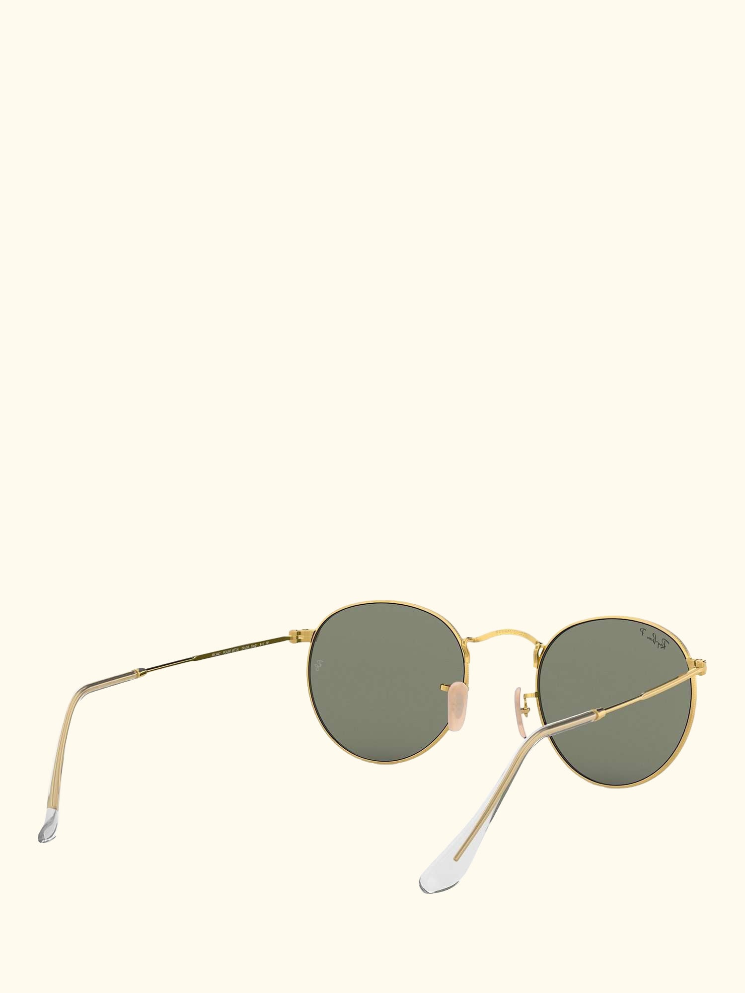RB3447 Men's Polarised Round Metal Sunglasses