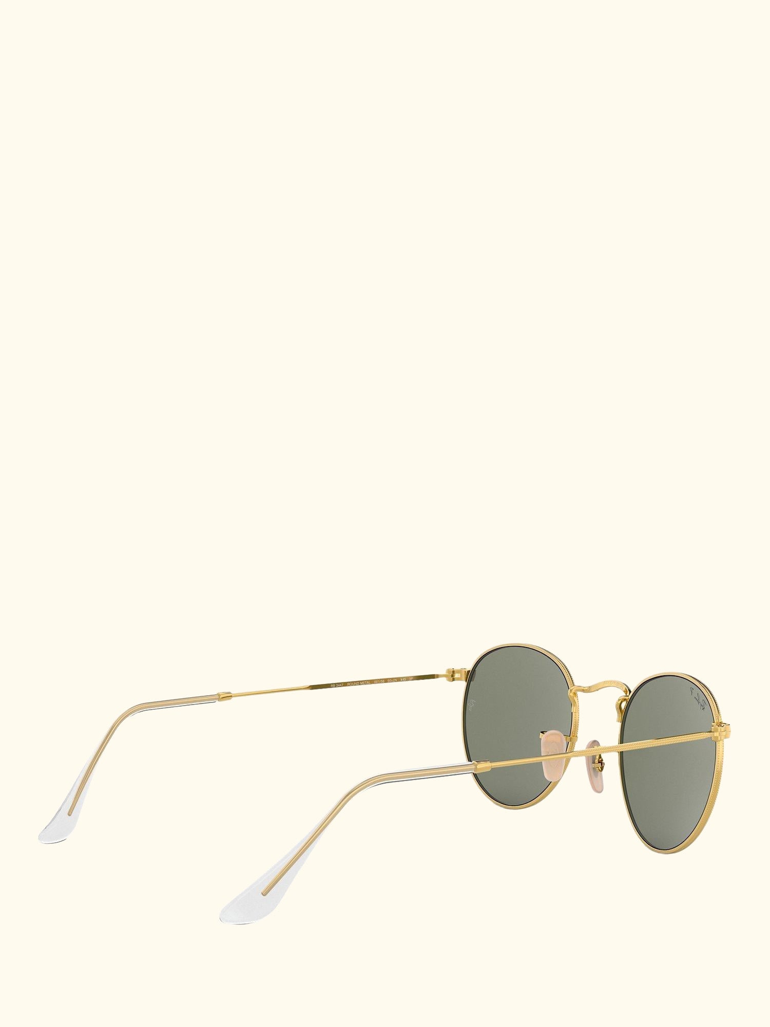 RB3447 Men's Polarised Round Metal Sunglasses