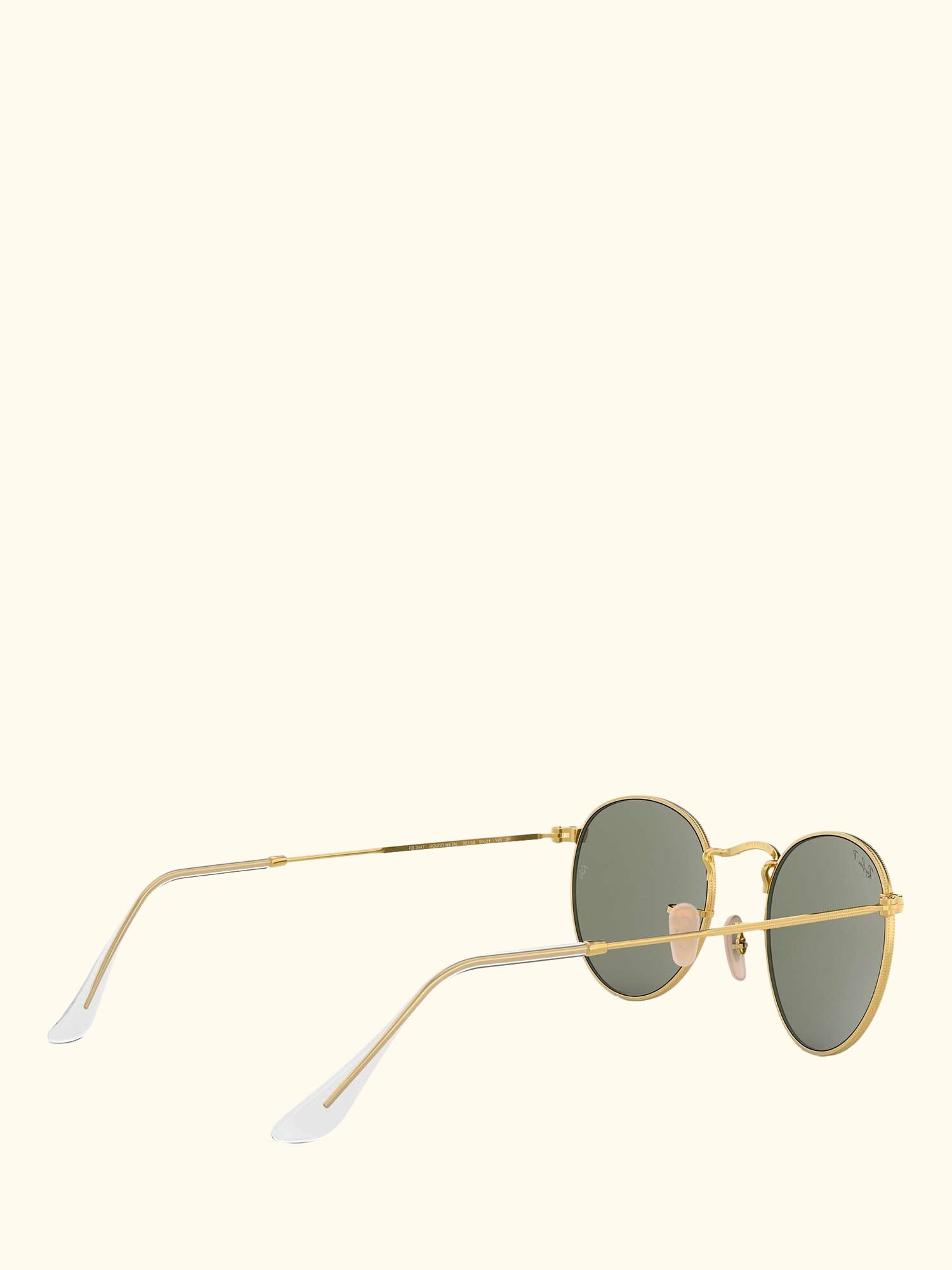 RB3447 Men's Polarised Round Metal Sunglasses