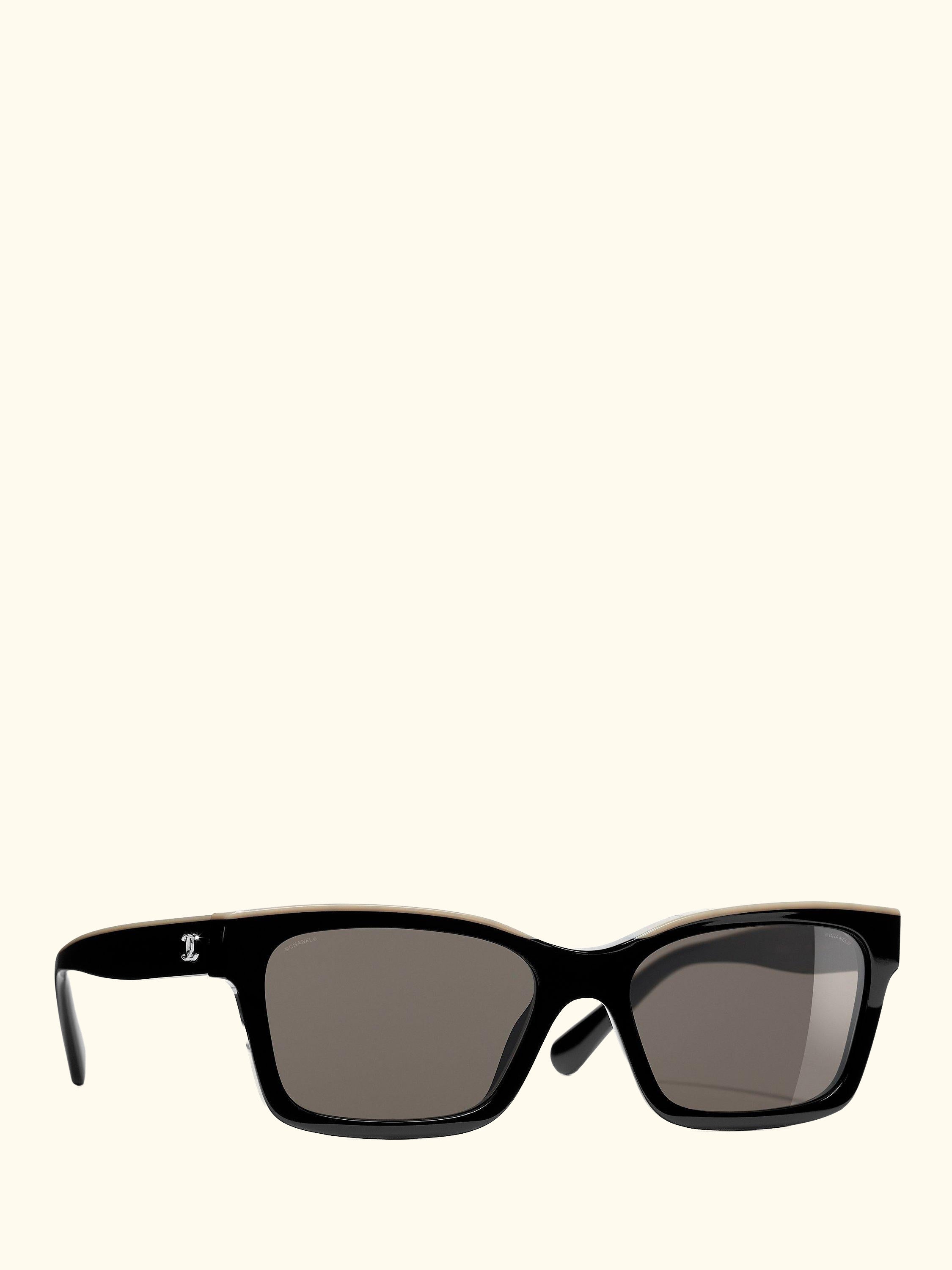 Square Sunglasses CH5417 Black/Beige