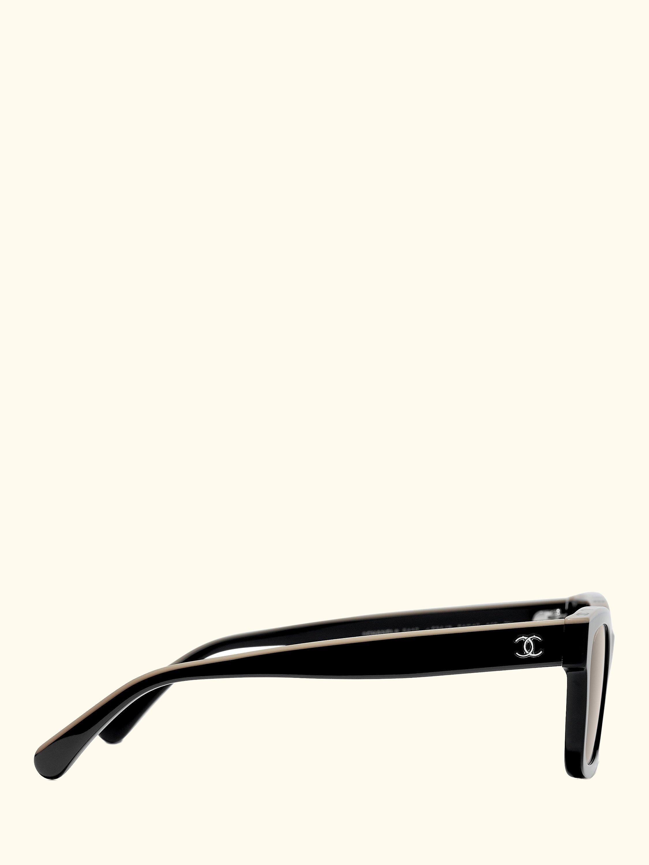 Square Sunglasses CH5417 Black/Beige