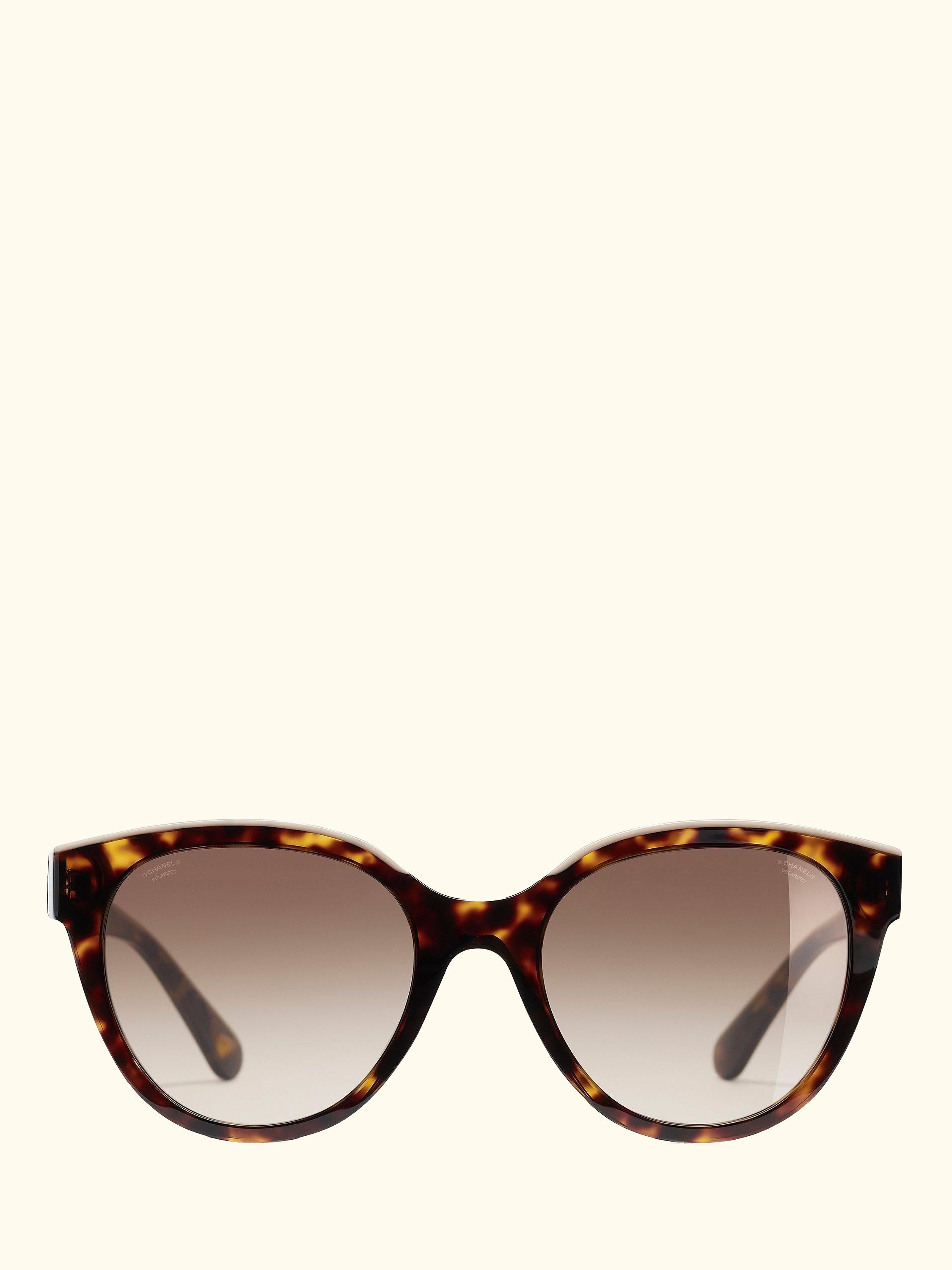 Oval Sunglasses CH5414 Dark Havana/Beige
