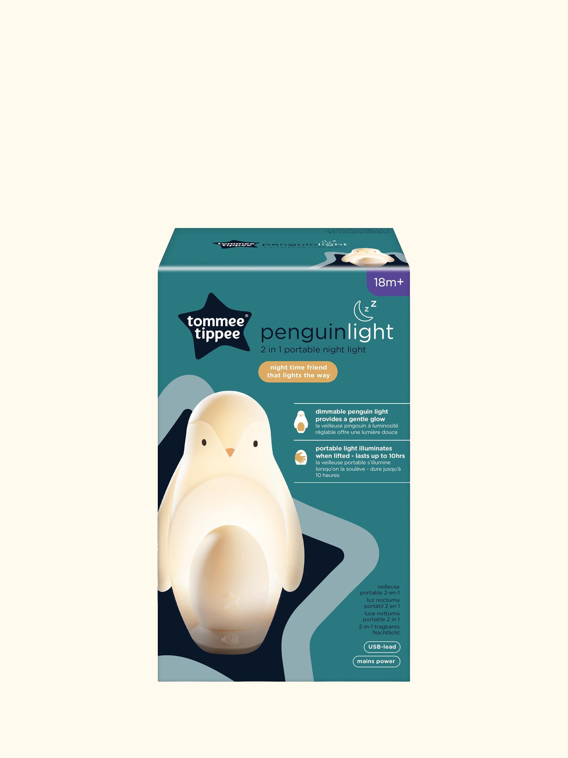 Penguin 2 in 1 Portable Night Light
