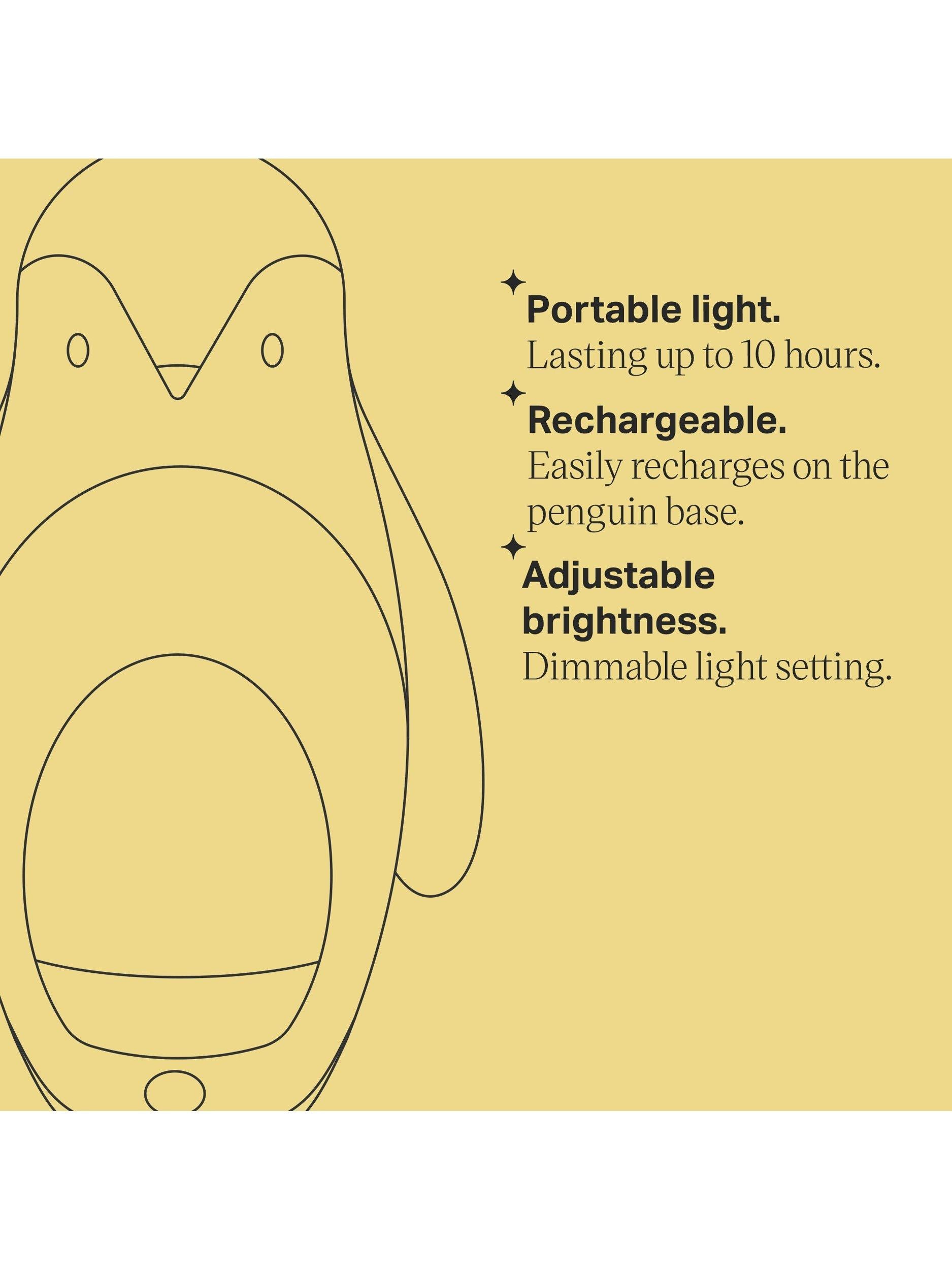Penguin 2 in 1 Portable Night Light