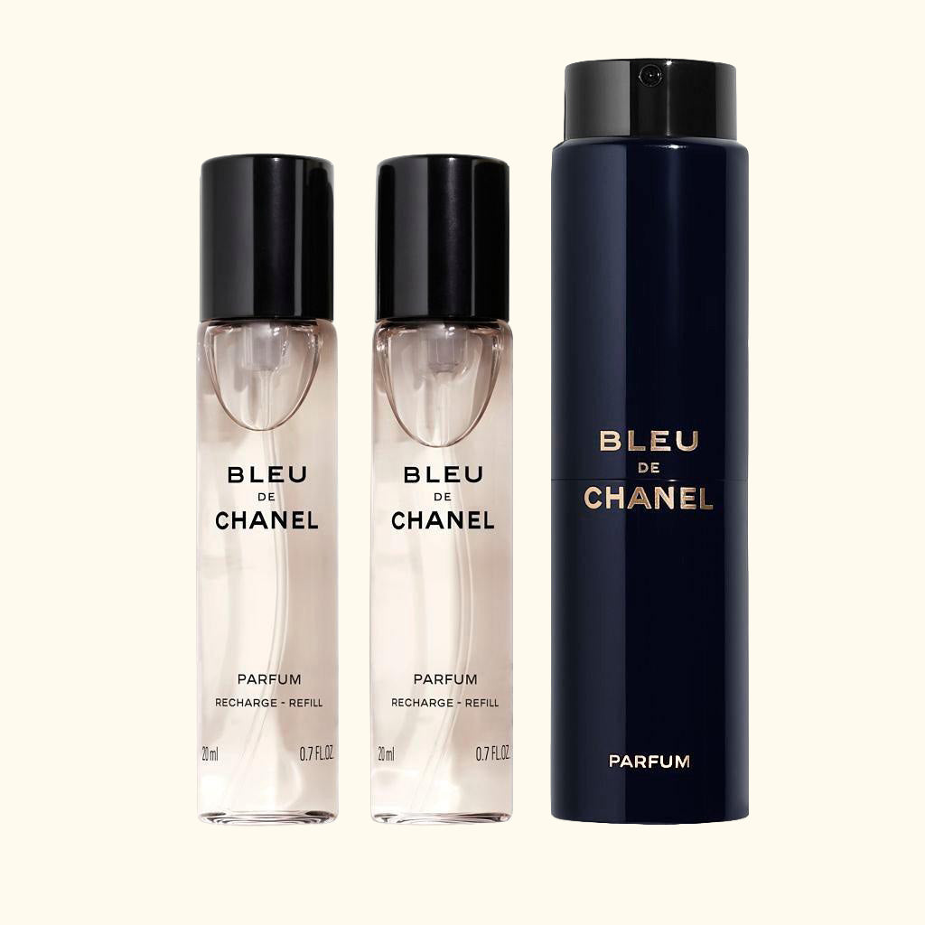Bleu De CHANEL Parfum Twist and Spray, 3 x 20ml