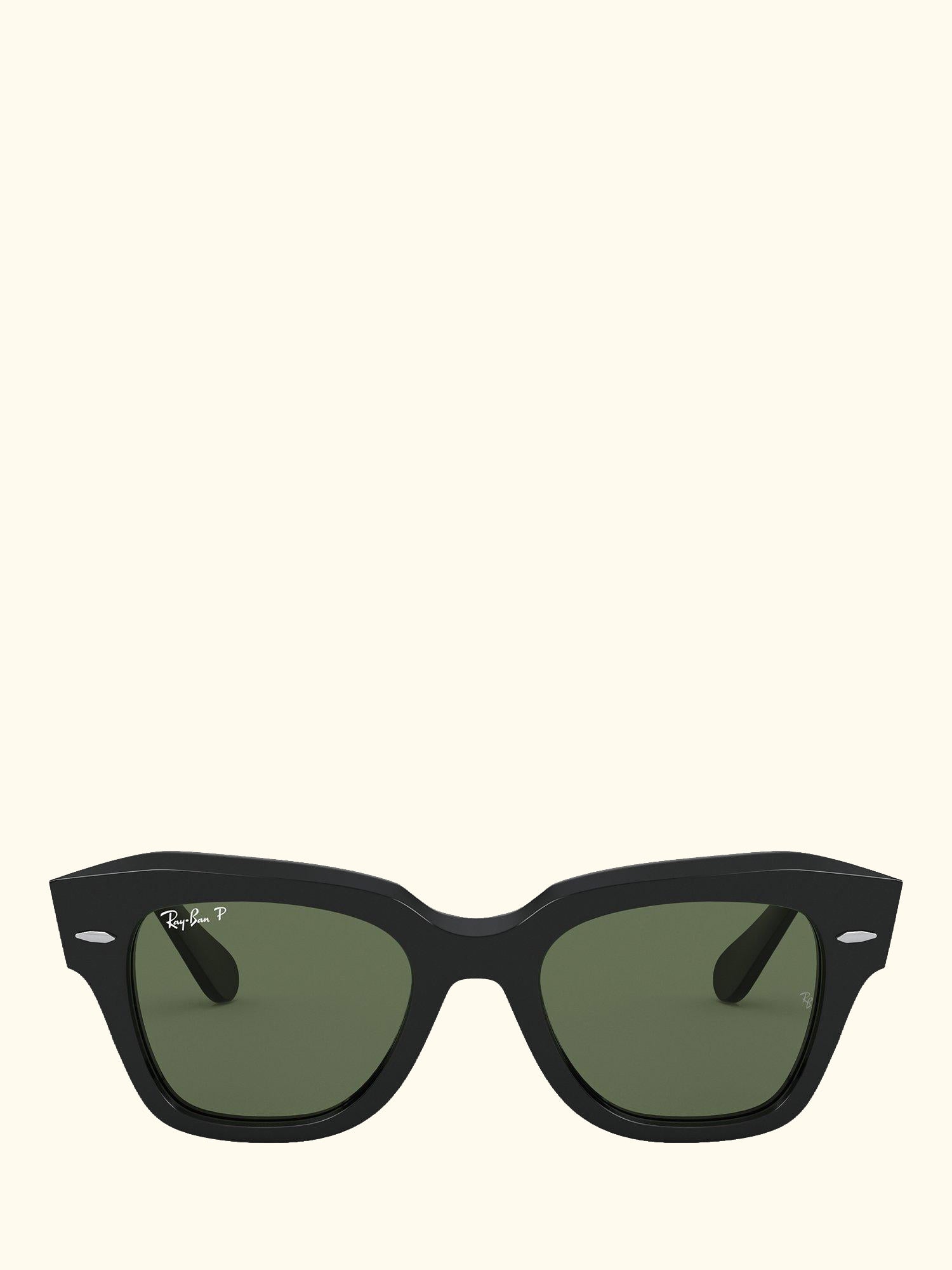 RB2186 Unisex Polarised Square Sunglasses, Black