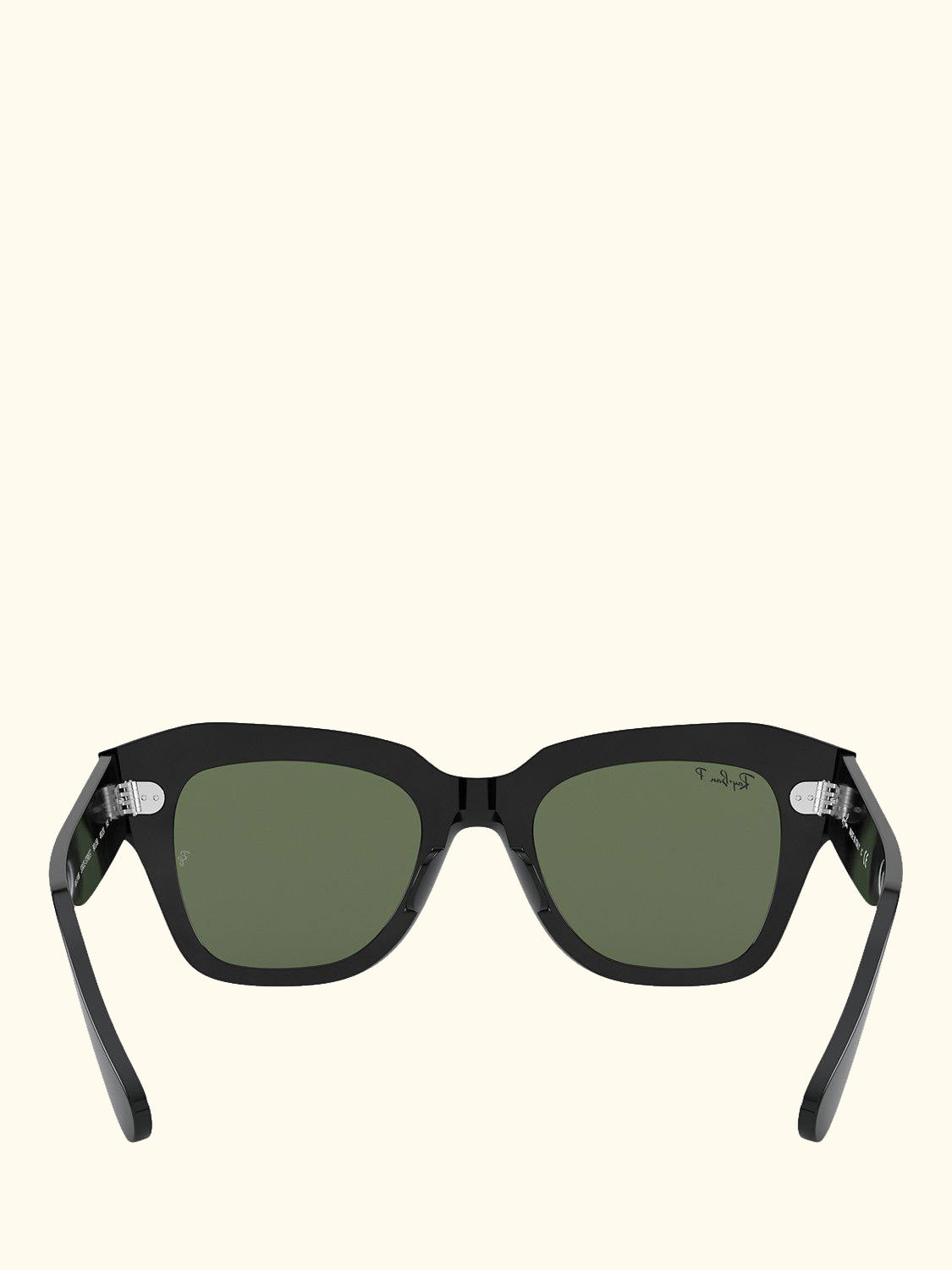 RB2186 Unisex Polarised Square Sunglasses, Black