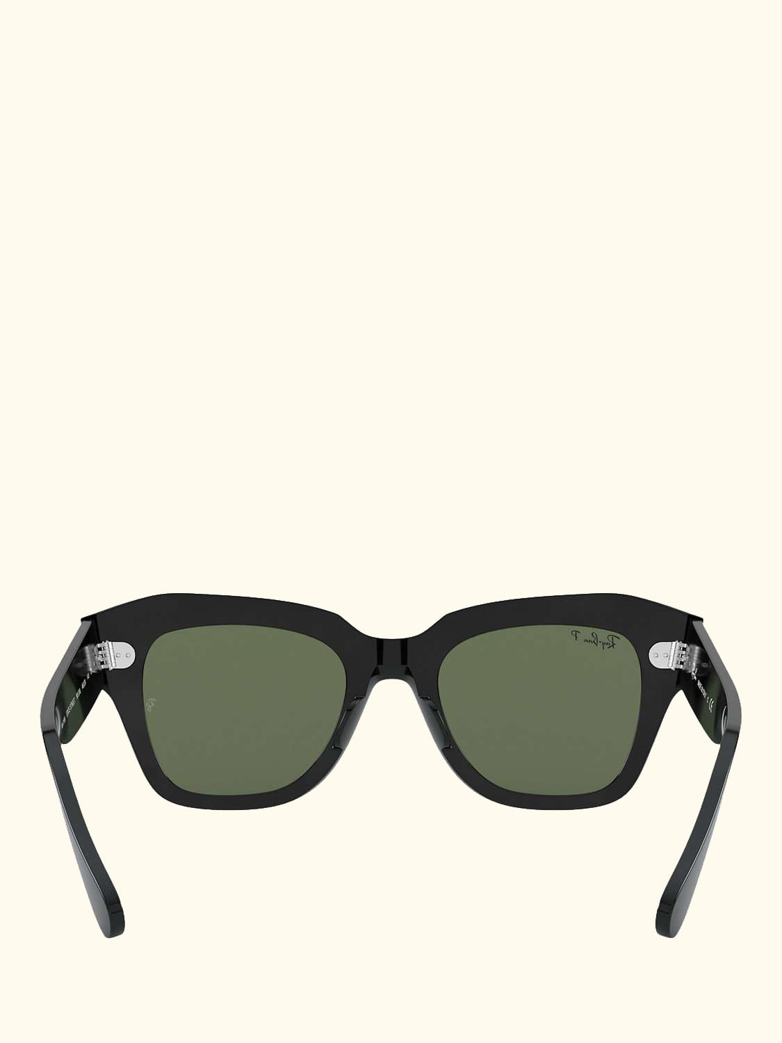 RB2186 Unisex Polarised Square Sunglasses, Black