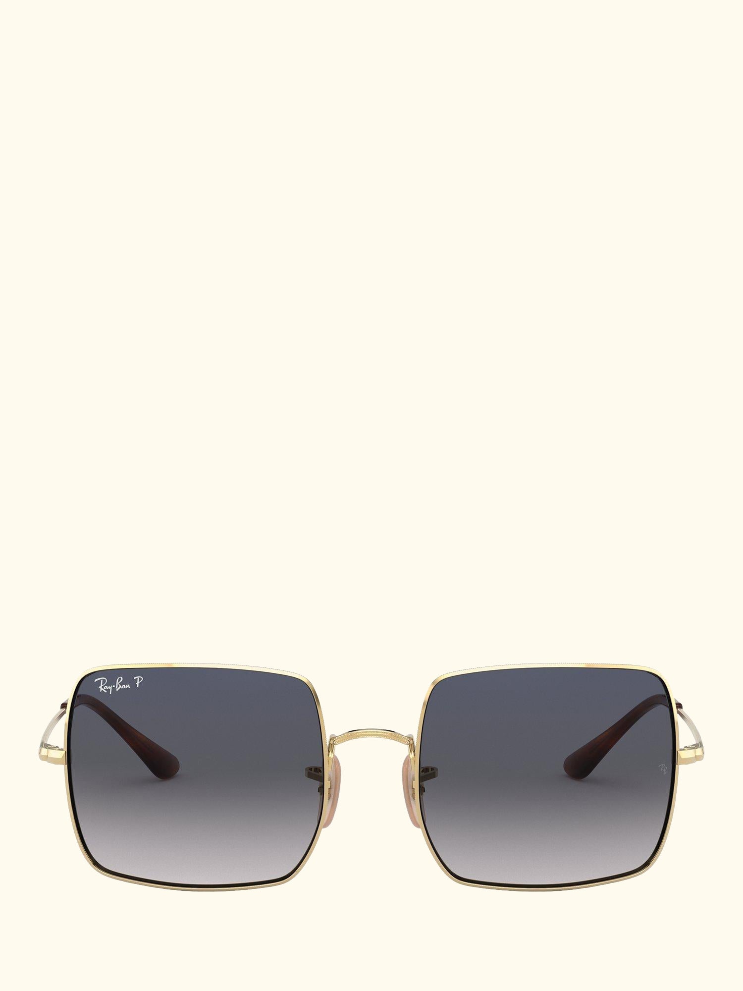 RB1971 Women's Square Polarised Sunglasses, Gold