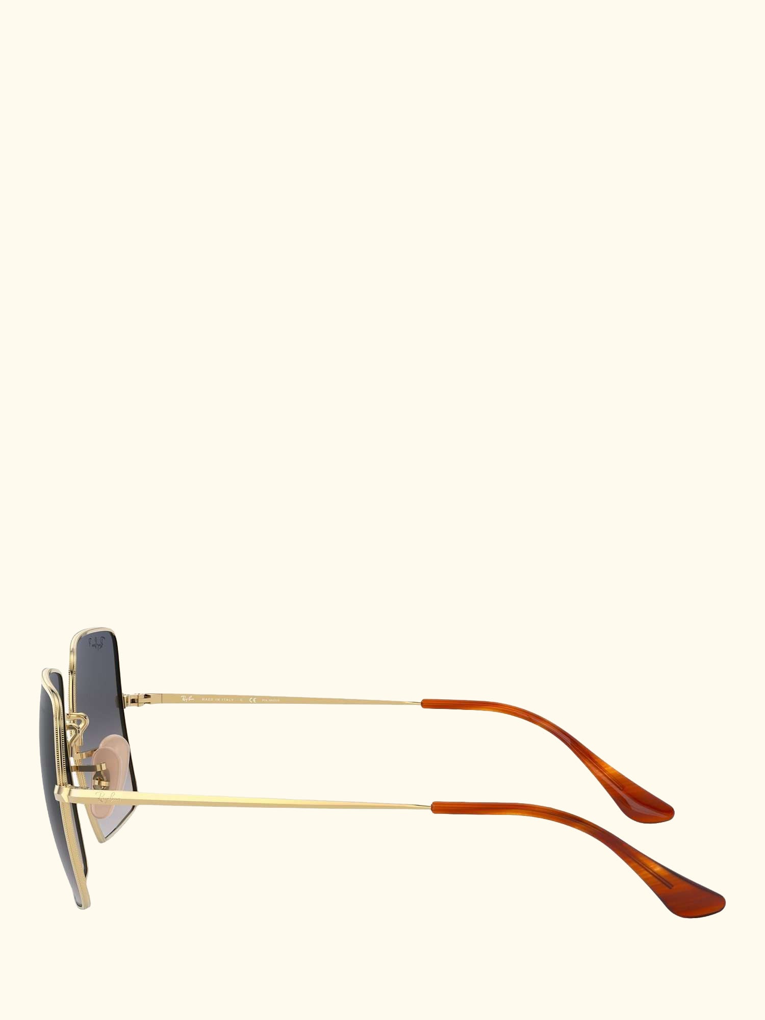 RB1971 Women's Square Polarised Sunglasses, Gold