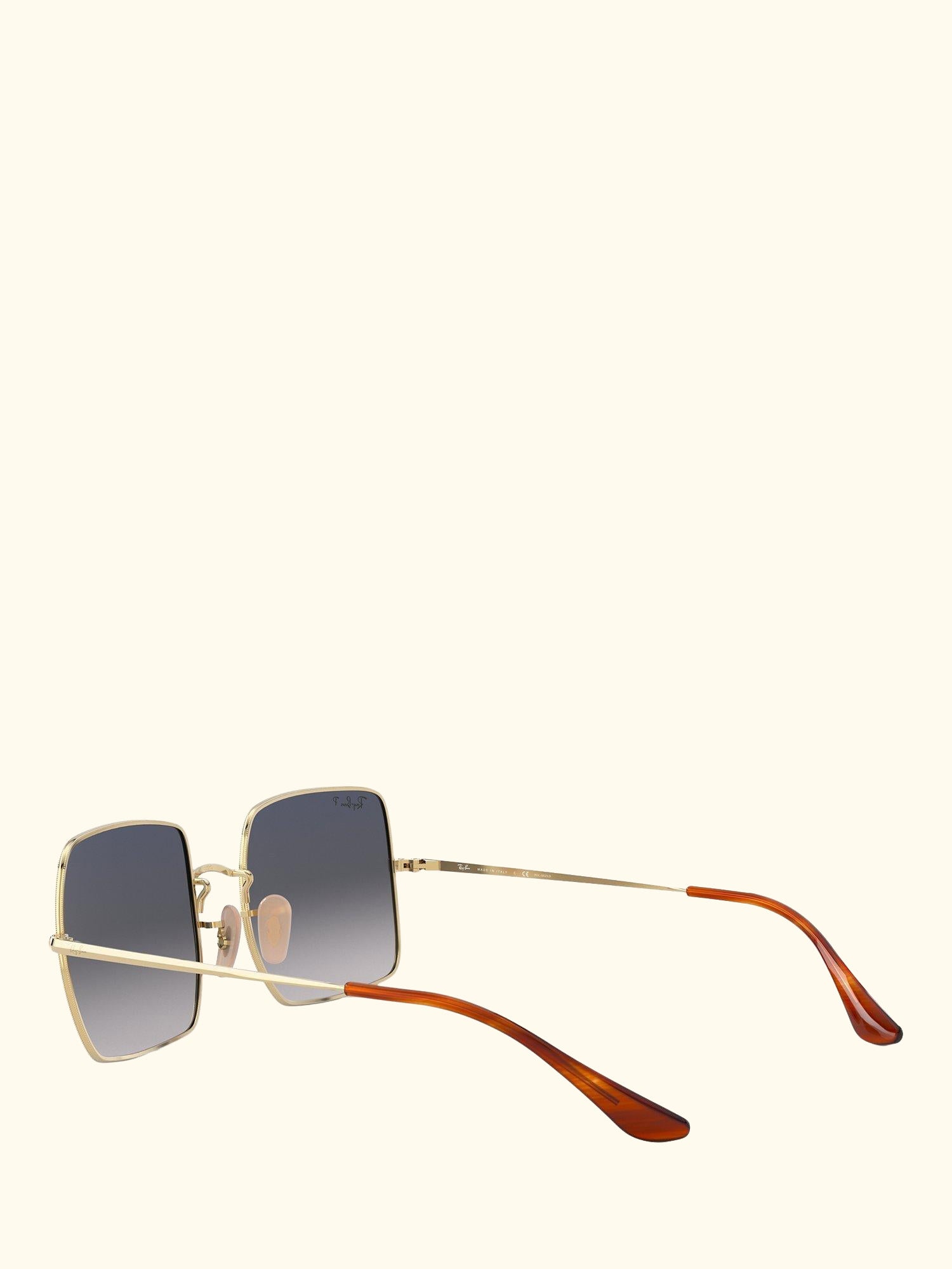 RB1971 Women's Square Polarised Sunglasses, Gold