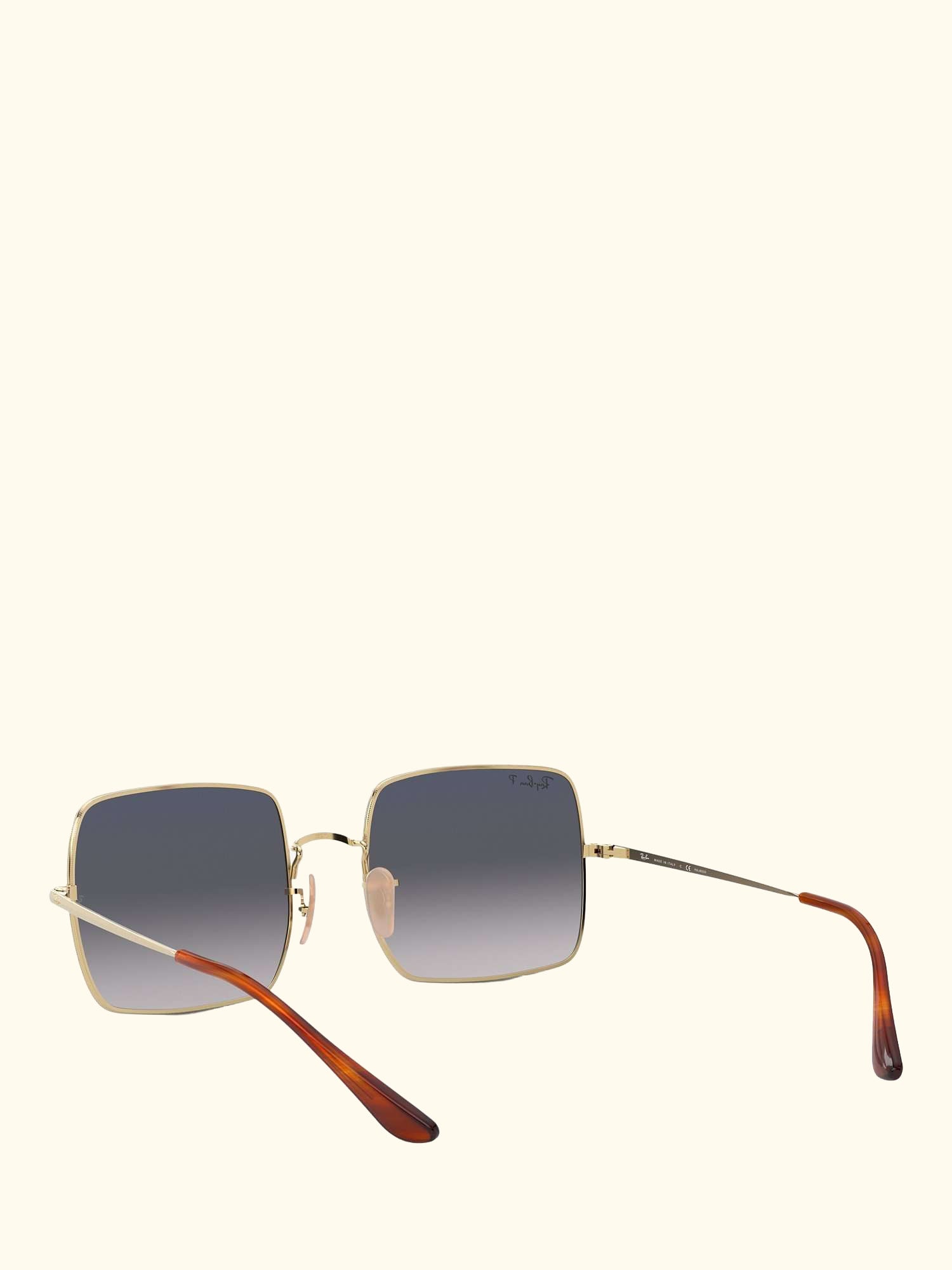 RB1971 Women's Square Polarised Sunglasses, Gold
