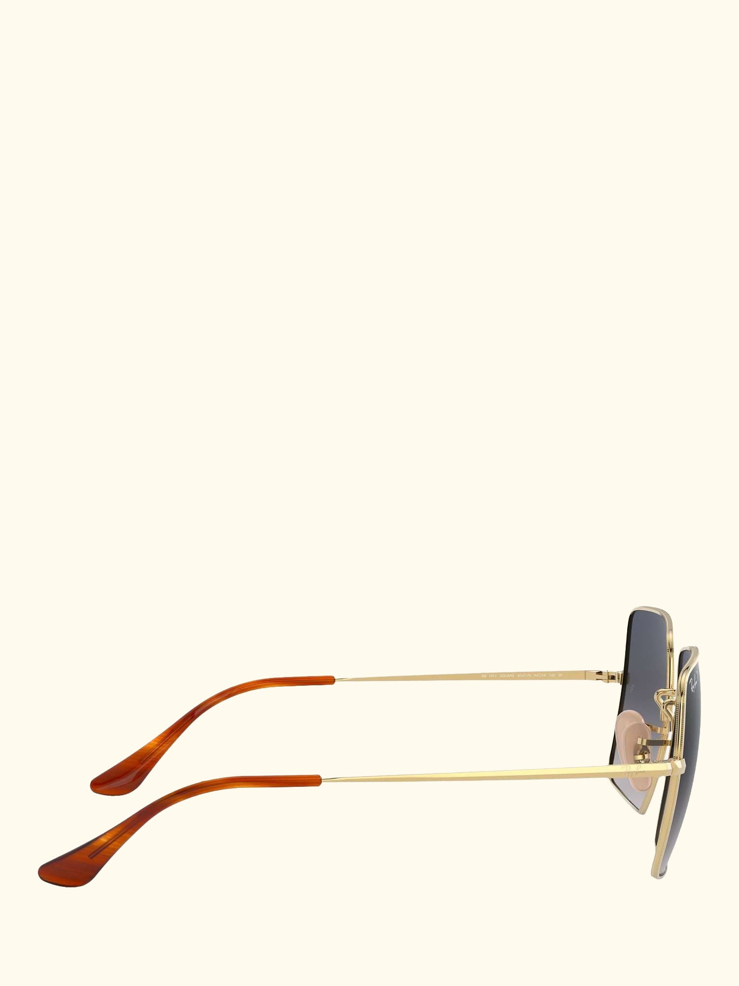 RB1971 Women's Square Polarised Sunglasses, Gold