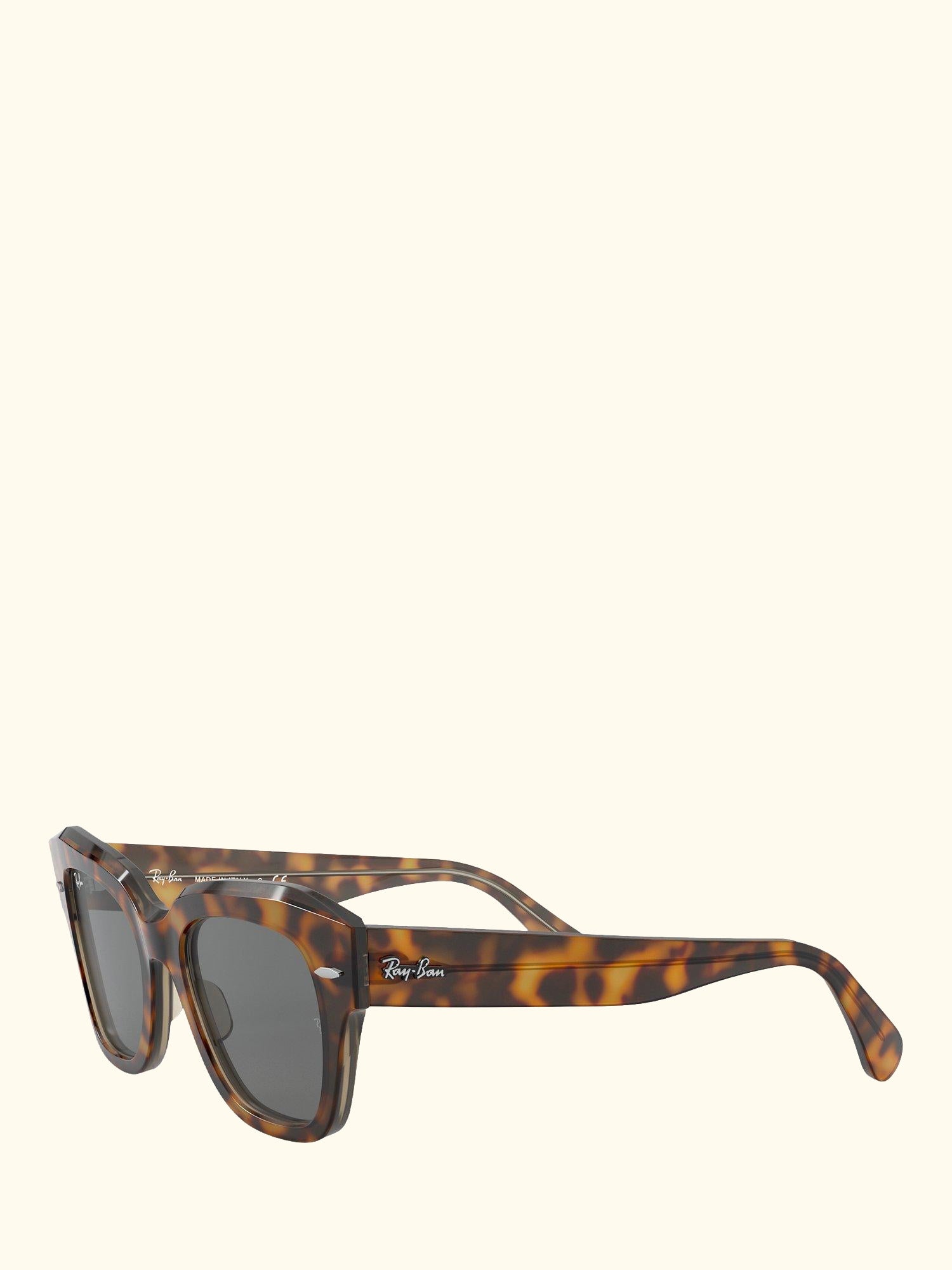RB2186 State Street Unisex Tortoise Shell Sunglasses, Light Brown