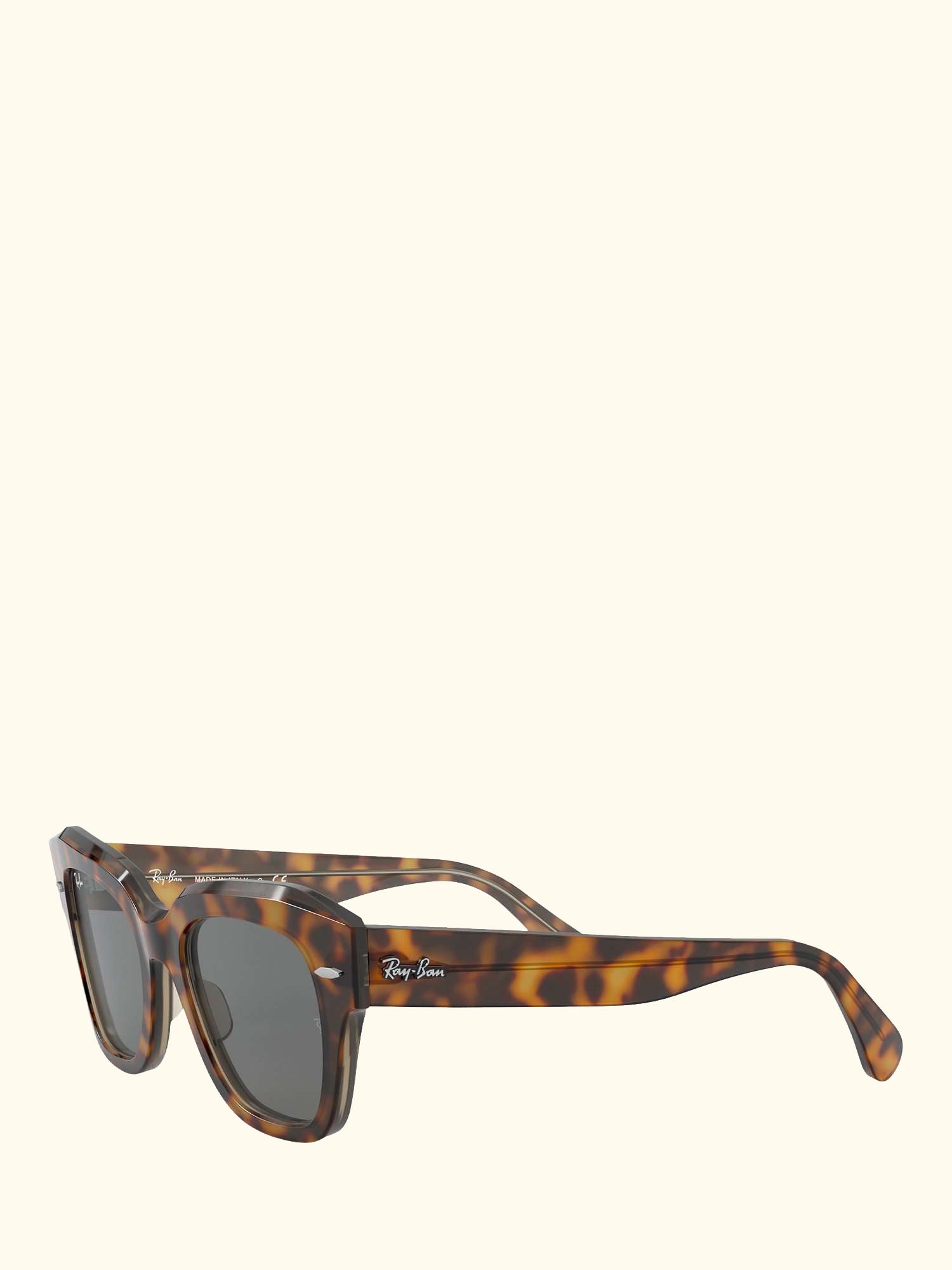 RB2186 State Street Unisex Tortoise Shell Sunglasses, Light Brown