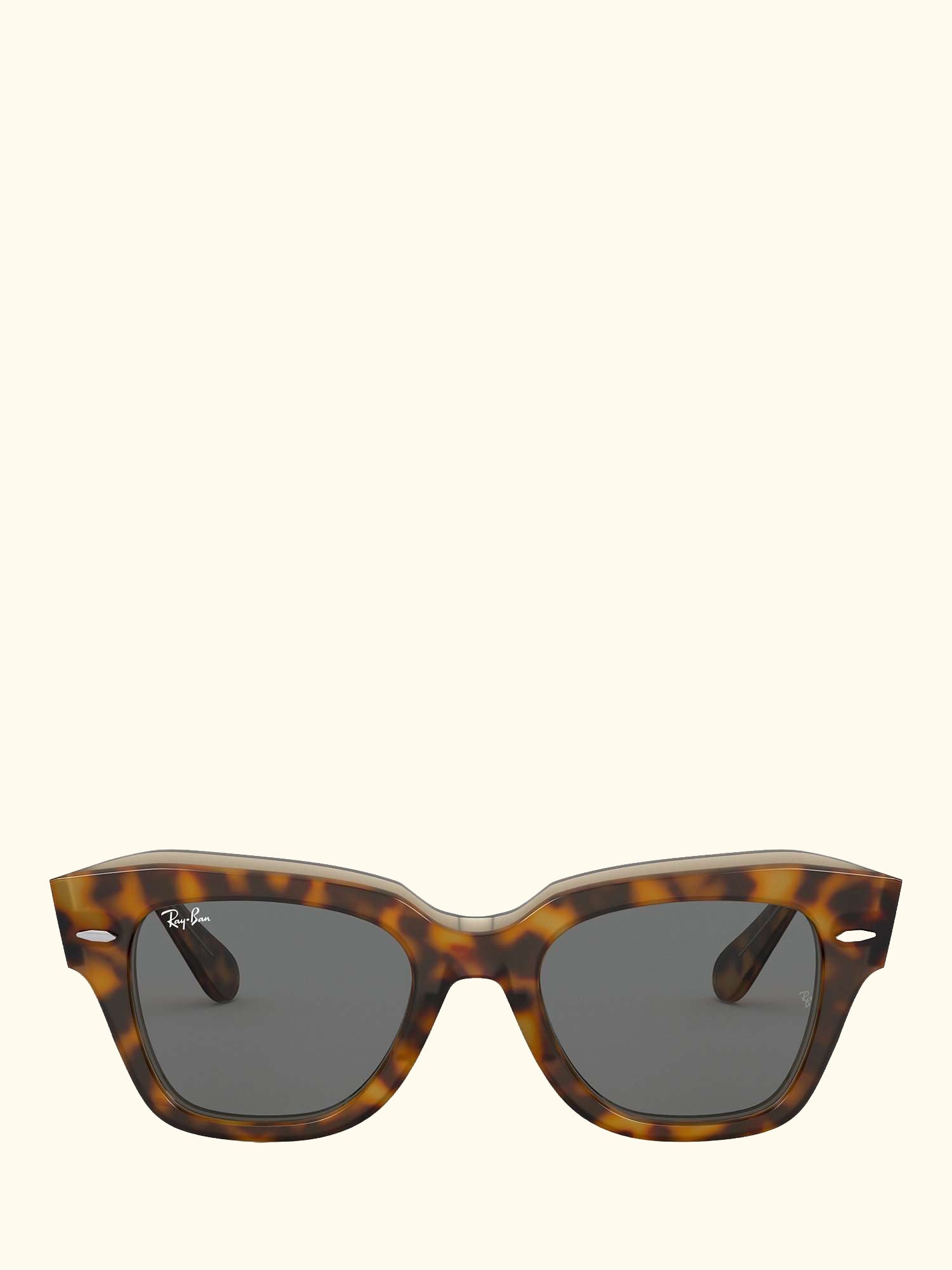 RB2186 State Street Unisex Tortoise Shell Sunglasses, Light Brown