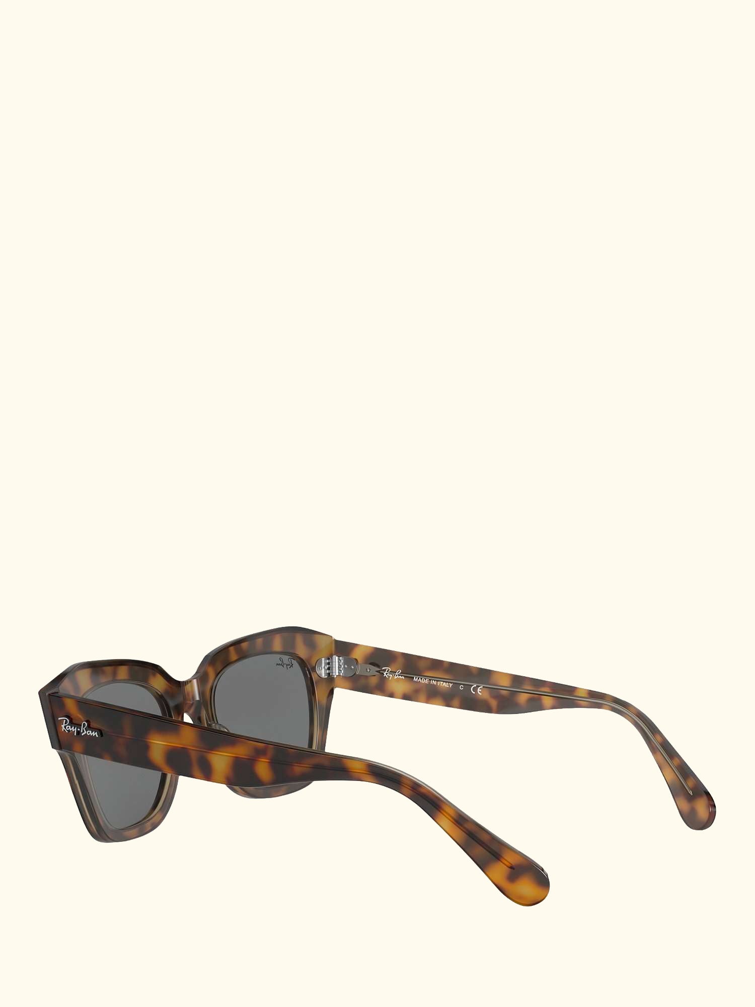 RB2186 State Street Unisex Tortoise Shell Sunglasses, Light Brown