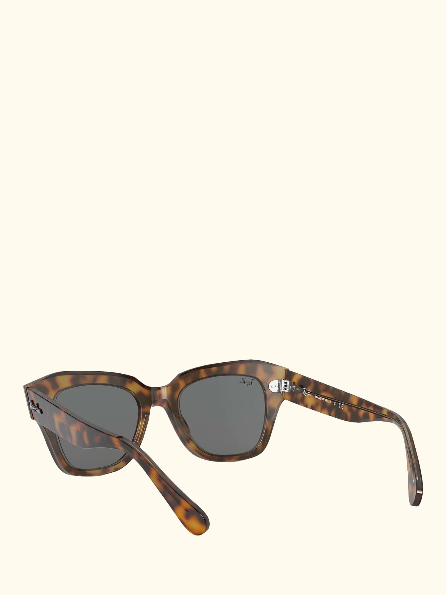 RB2186 State Street Unisex Tortoise Shell Sunglasses, Light Brown