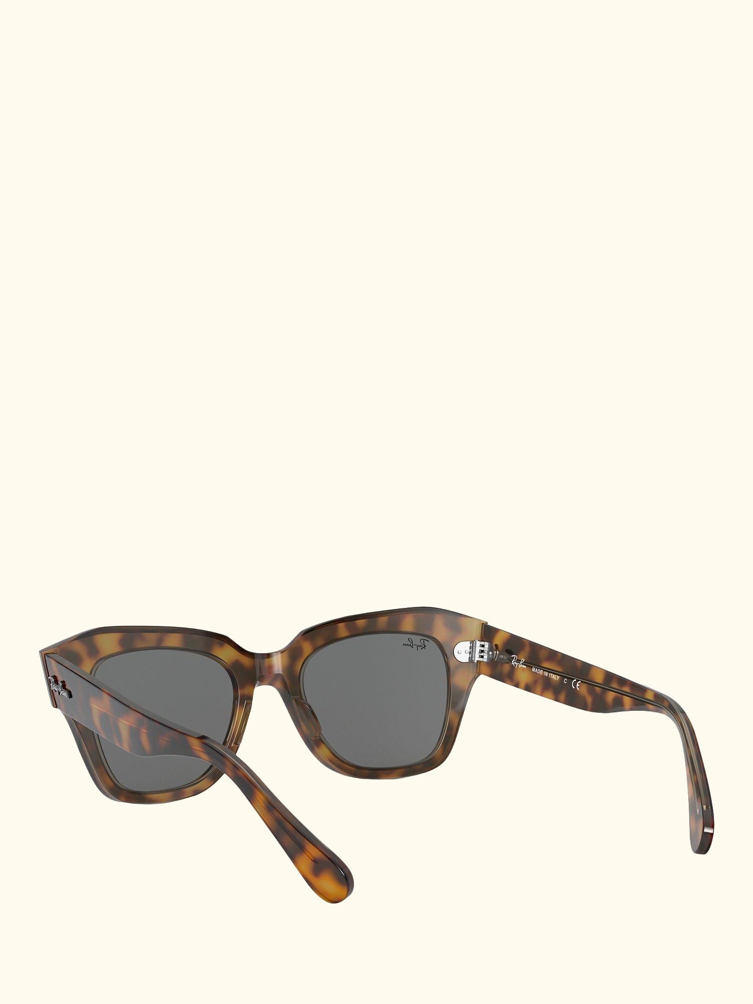 RB2186 State Street Unisex Tortoise Shell Sunglasses, Light Brown