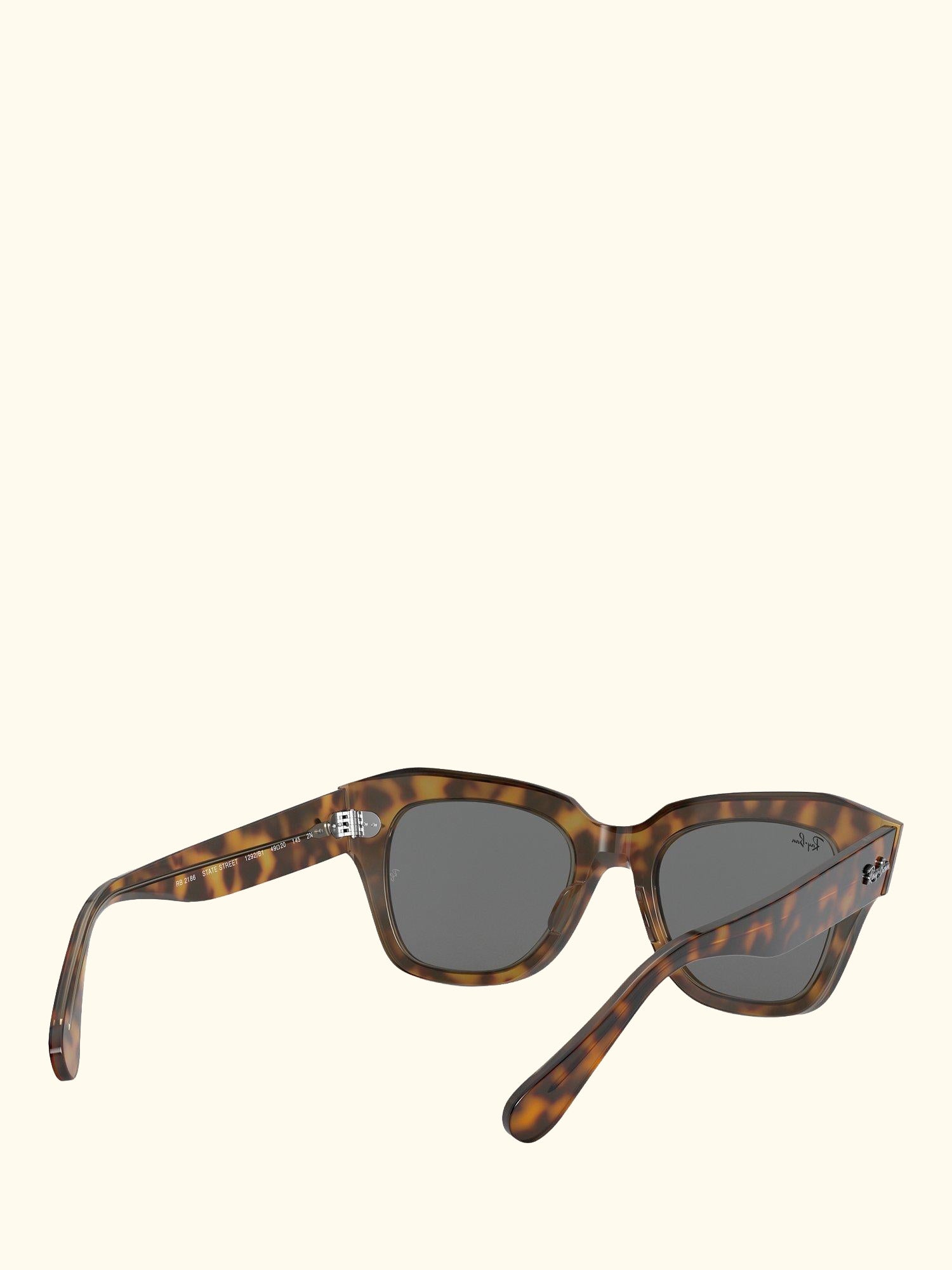 RB2186 State Street Unisex Tortoise Shell Sunglasses, Light Brown
