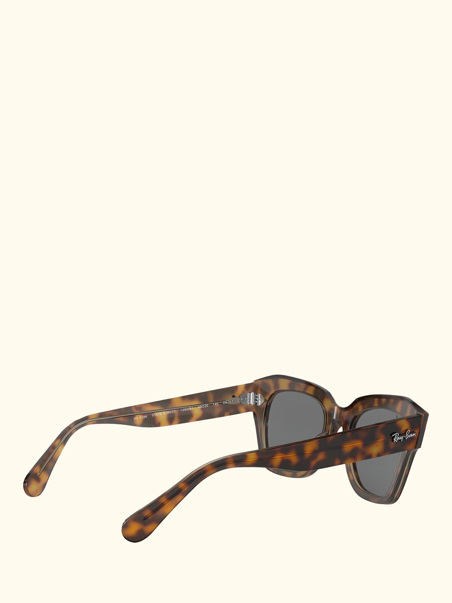 RB2186 State Street Unisex Tortoise Shell Sunglasses, Light Brown