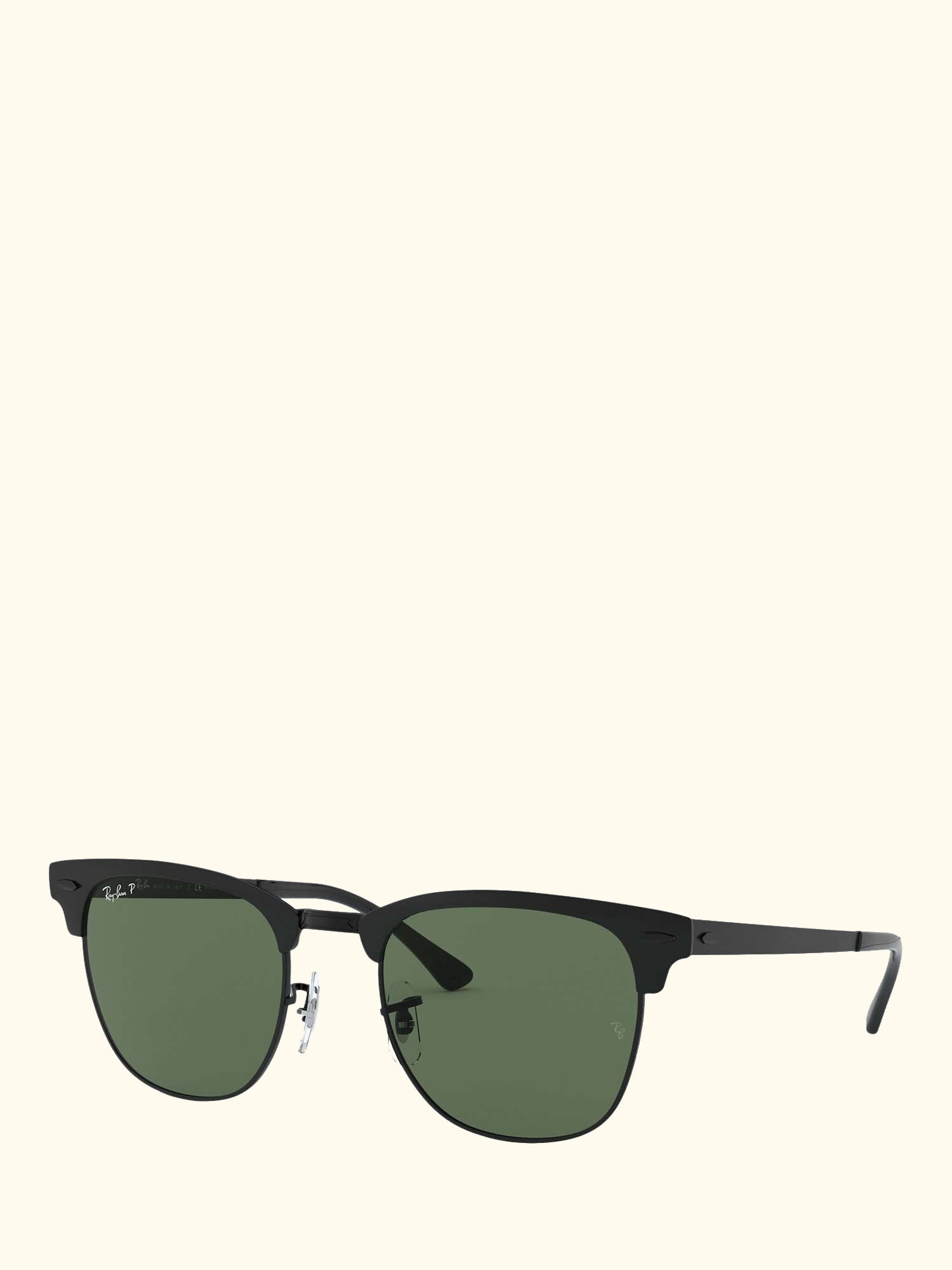 RB3716 Unisex Square Polarised Sunglasses, Black Top Matte