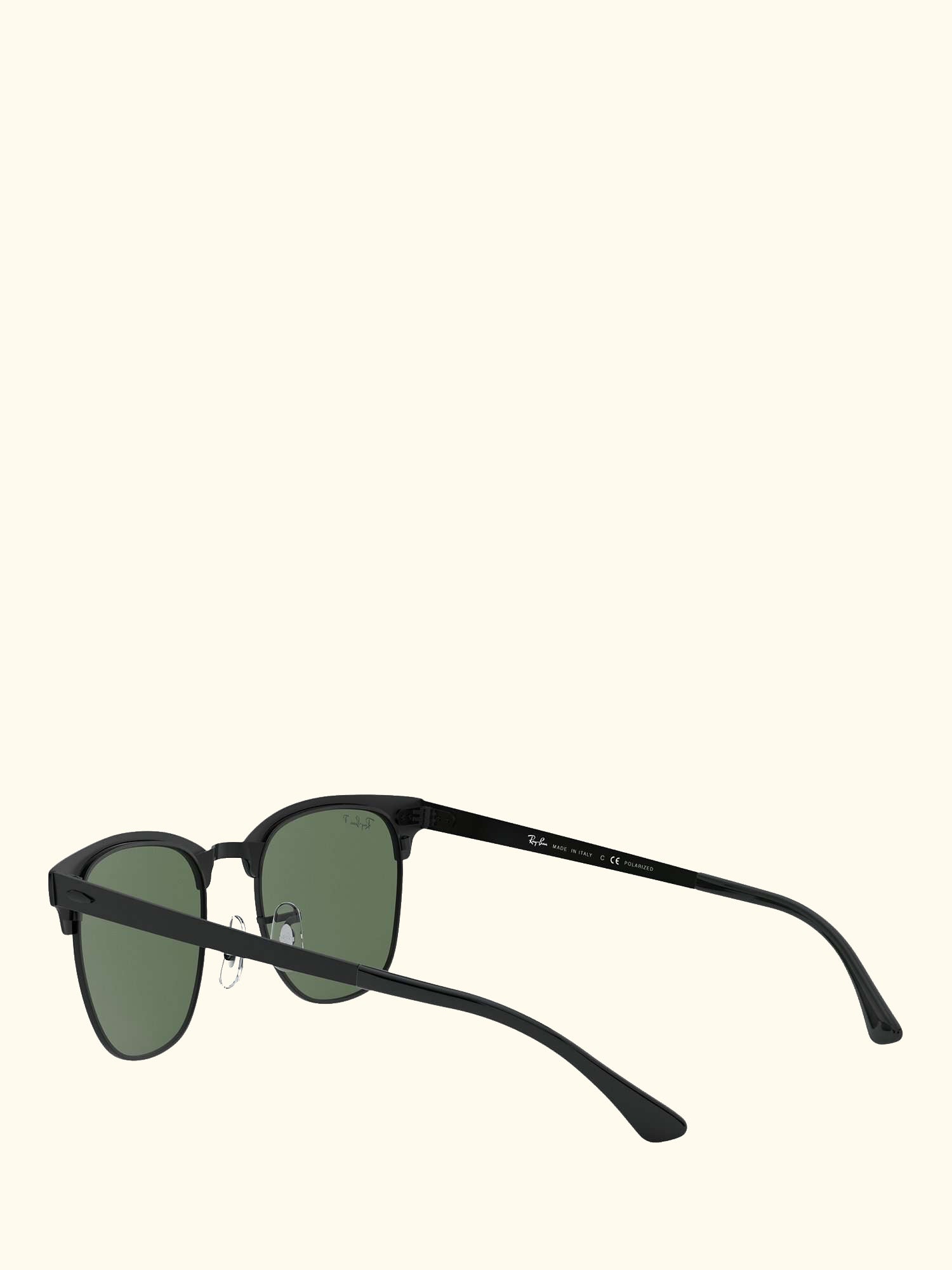 RB3716 Unisex Square Polarised Sunglasses, Black Top Matte