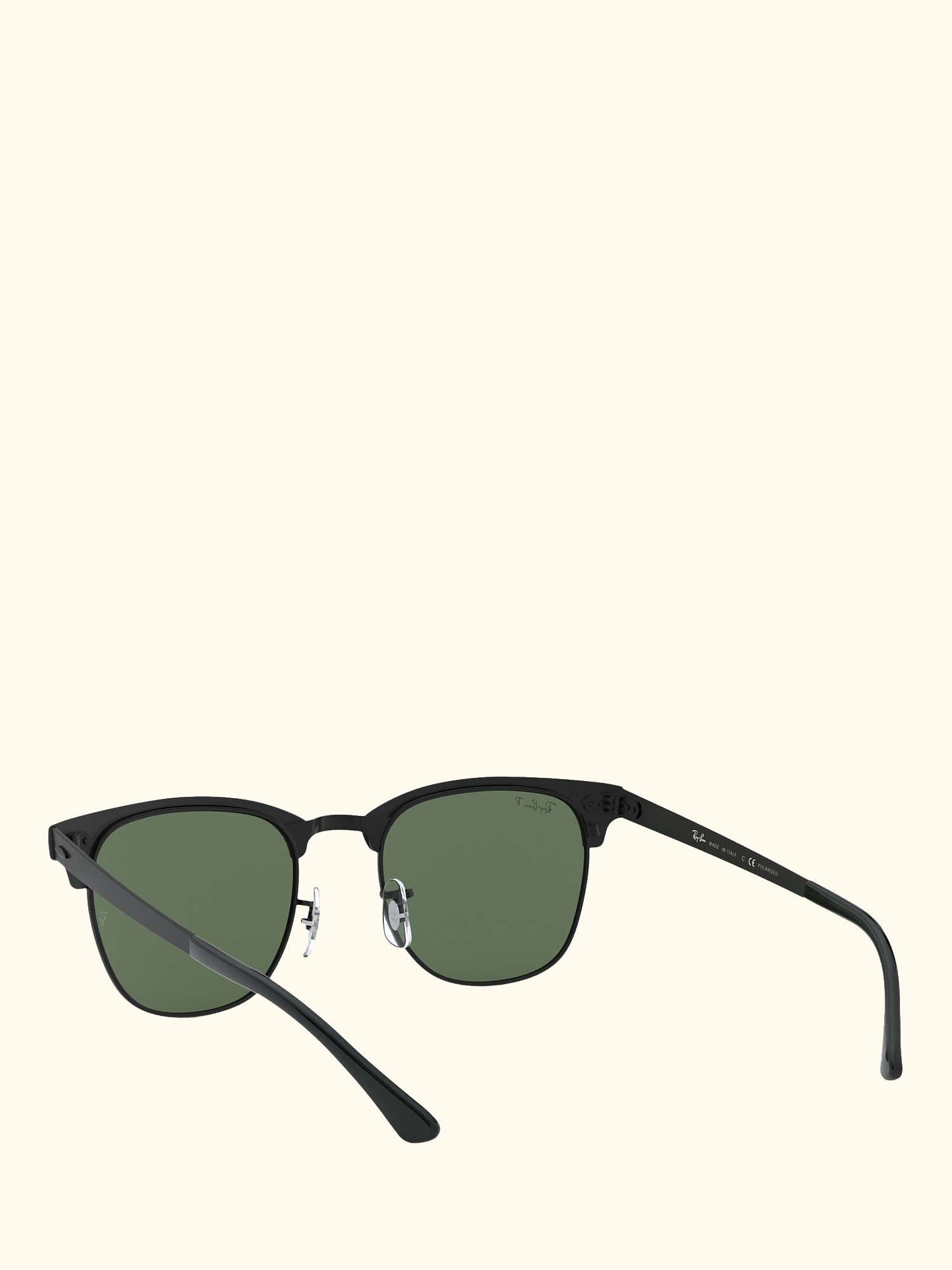 RB3716 Unisex Square Polarised Sunglasses, Black Top Matte