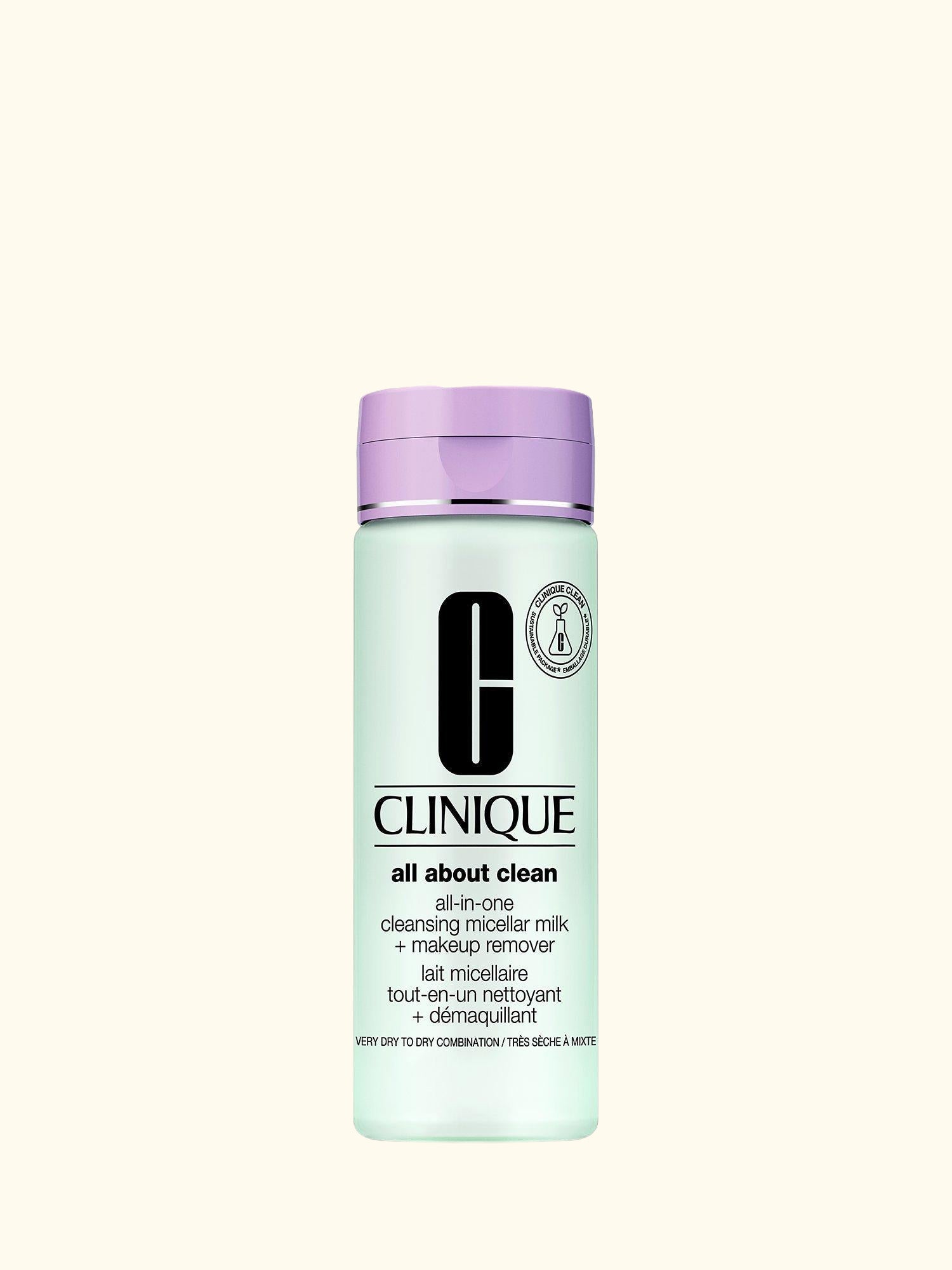 All-in-One Cleansing Micellar Milk + Makeup Remover - Skin Type 1 & 2, 200ml