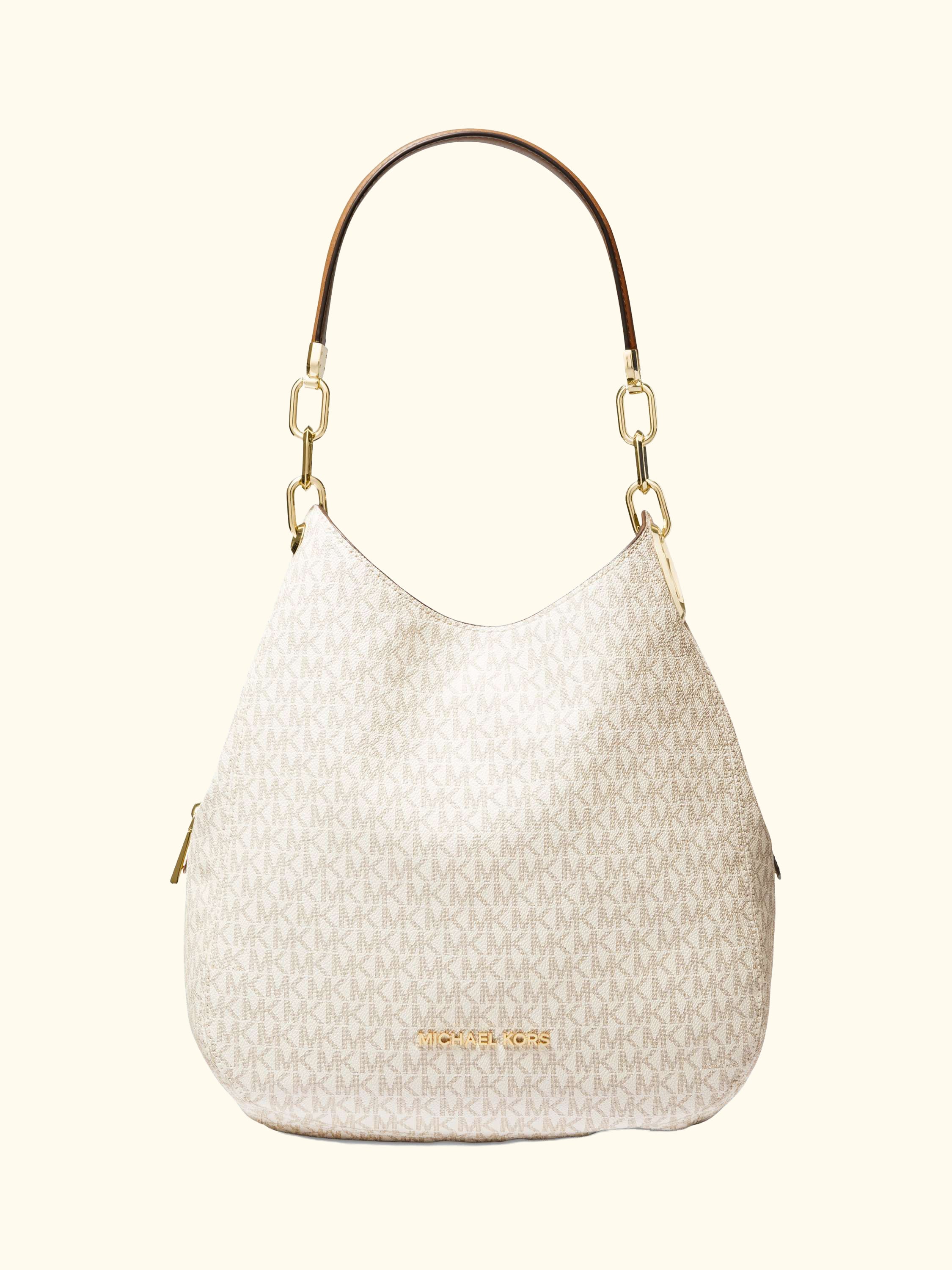 MICHAEL Michael Kors Lillie Logo Large Shoulder Bag, Vanilla