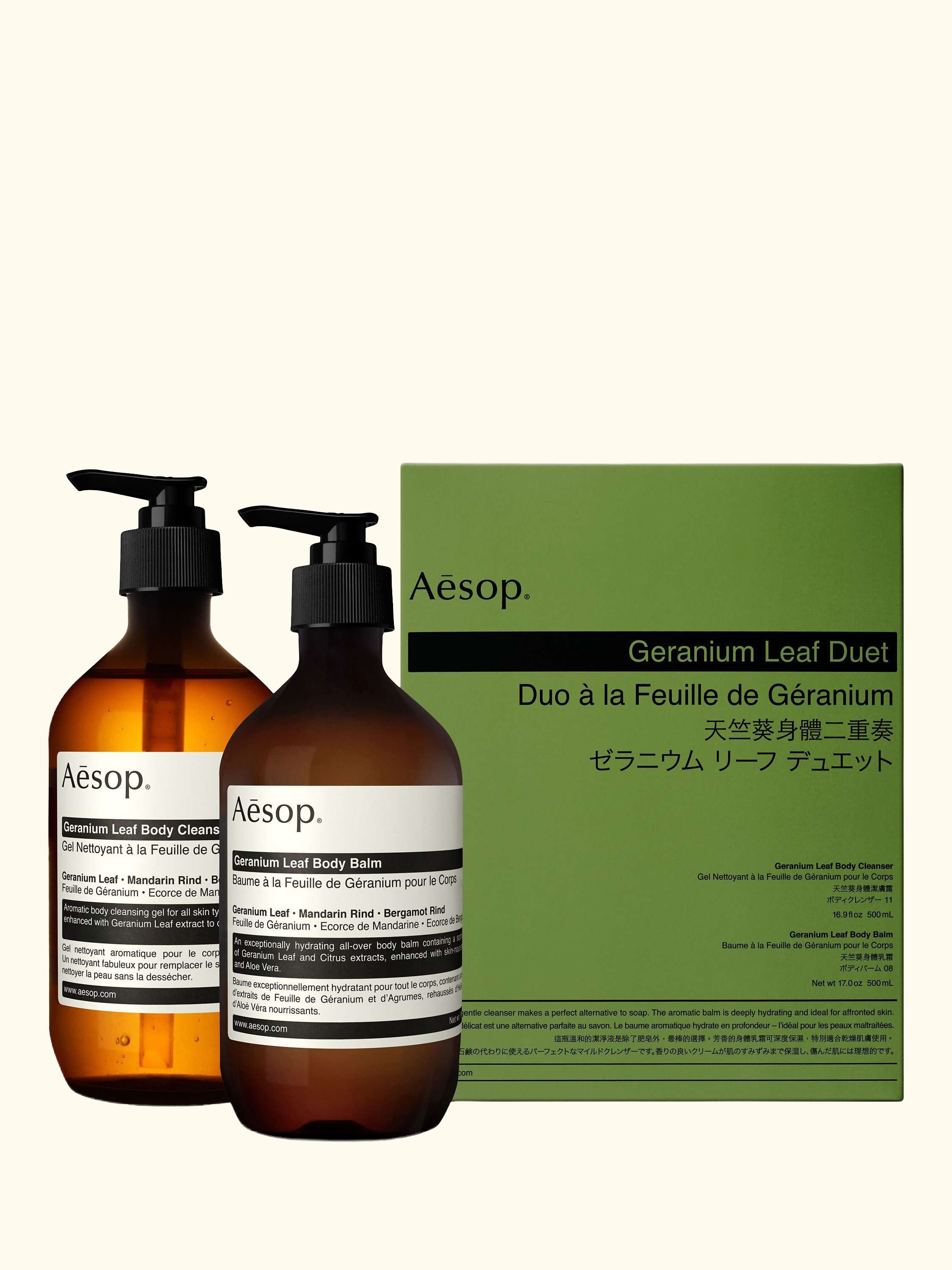 Geranium Leaf Duet Bodycare Gift Set