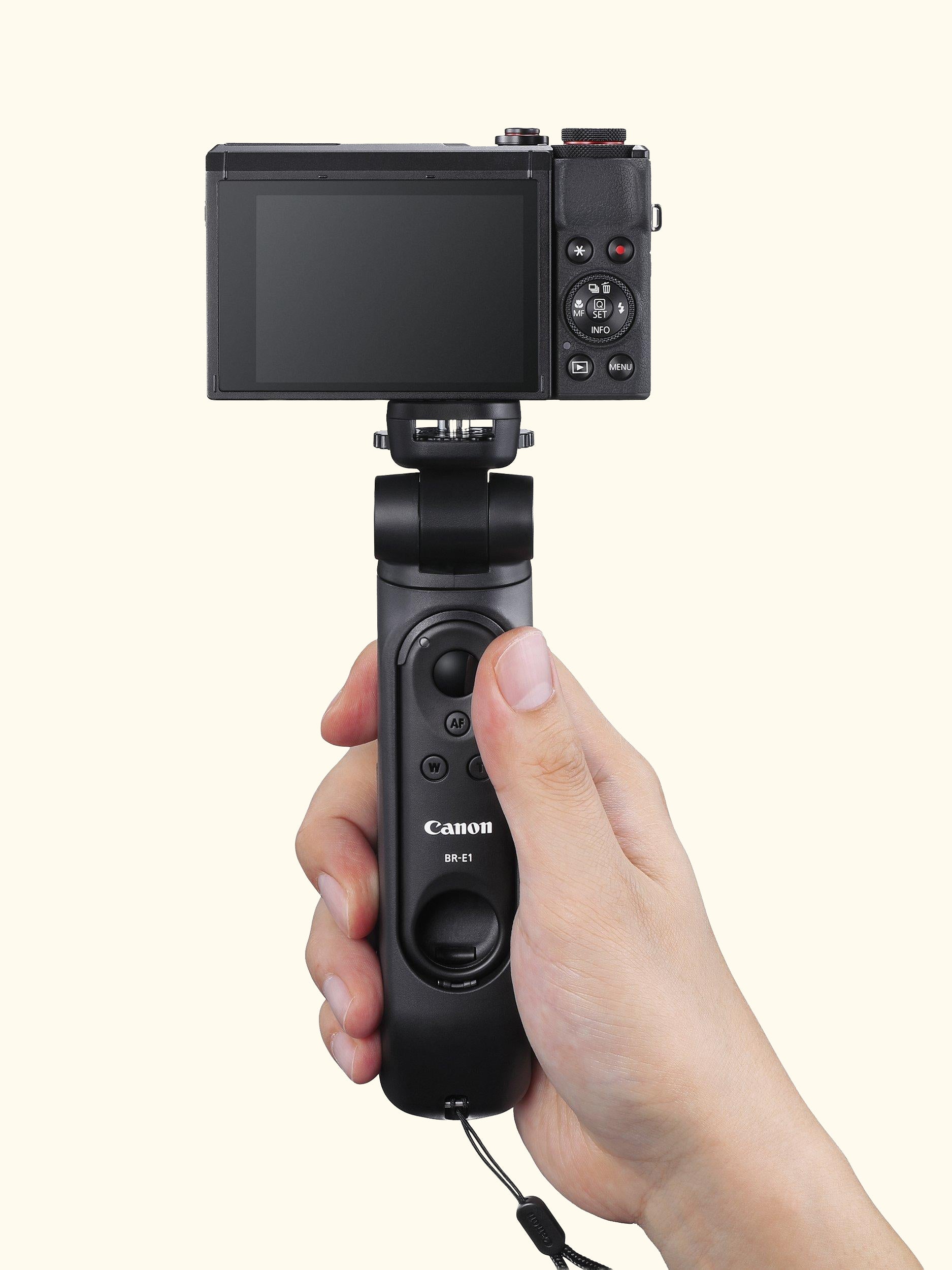 PowerShot G7 X Mark III Digital Camera, 4K Ultra HD, 20.1MP, 4.2x Optical Zoom, Wi-Fi, Bluetooth, 3" Tilting Touch Screen, Black, Vlogger Kit with Tripod Grip, Wireless Remote Control & Memory Card