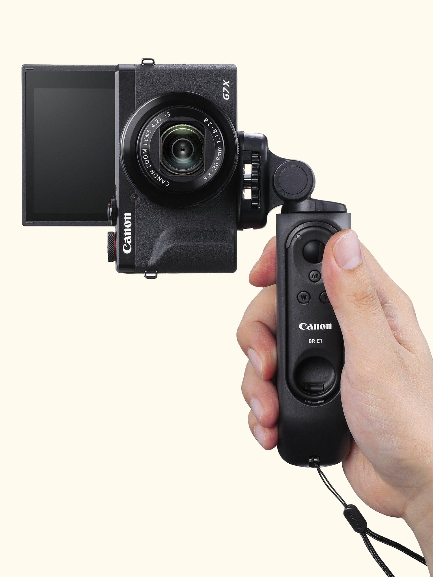 PowerShot G7 X Mark III Digital Camera, 4K Ultra HD, 20.1MP, 4.2x Optical Zoom, Wi-Fi, Bluetooth, 3" Tilting Touch Screen, Black, Vlogger Kit with Tripod Grip, Wireless Remote Control & Memory Card